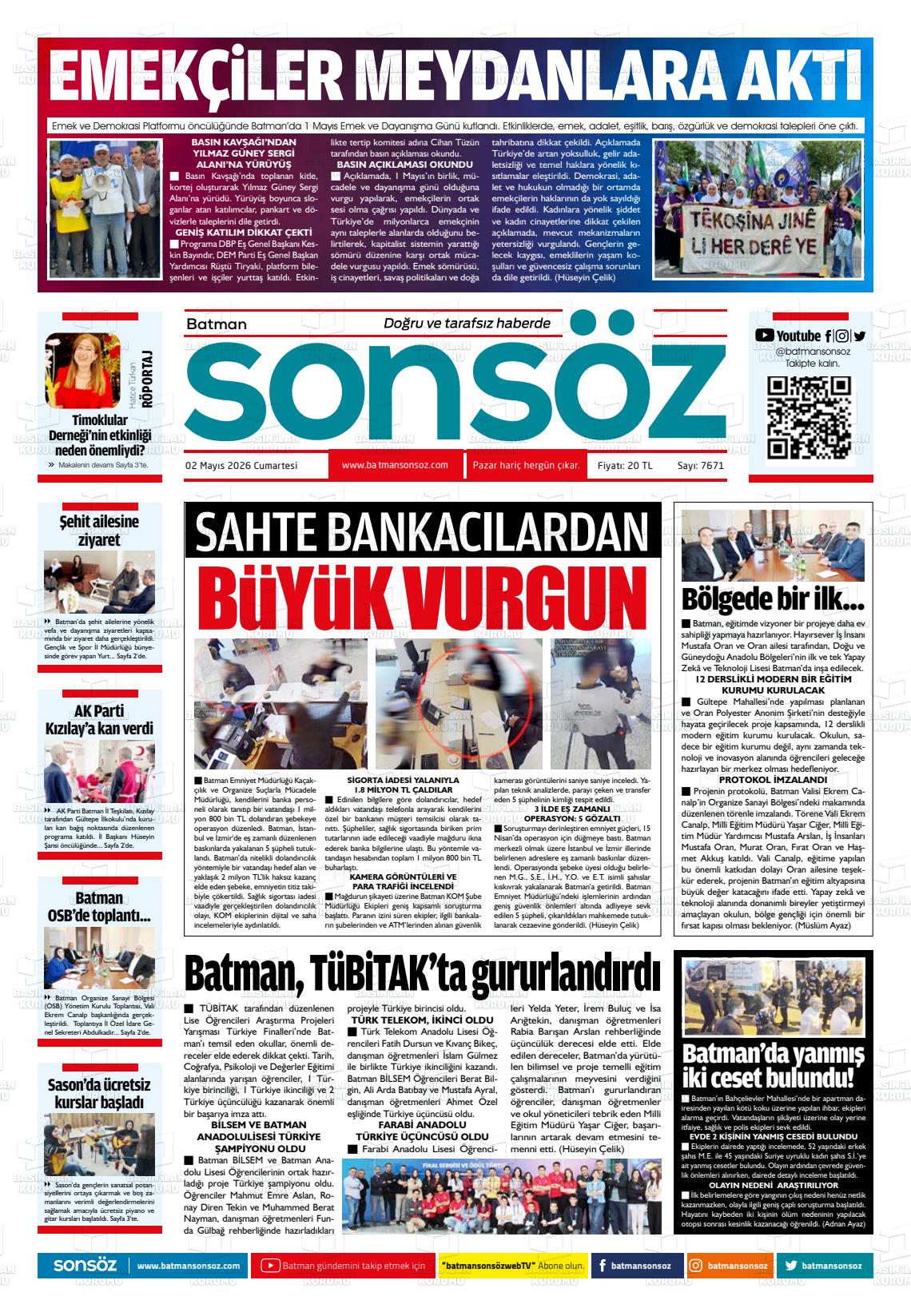Batman Sonsoz 02.05.2026