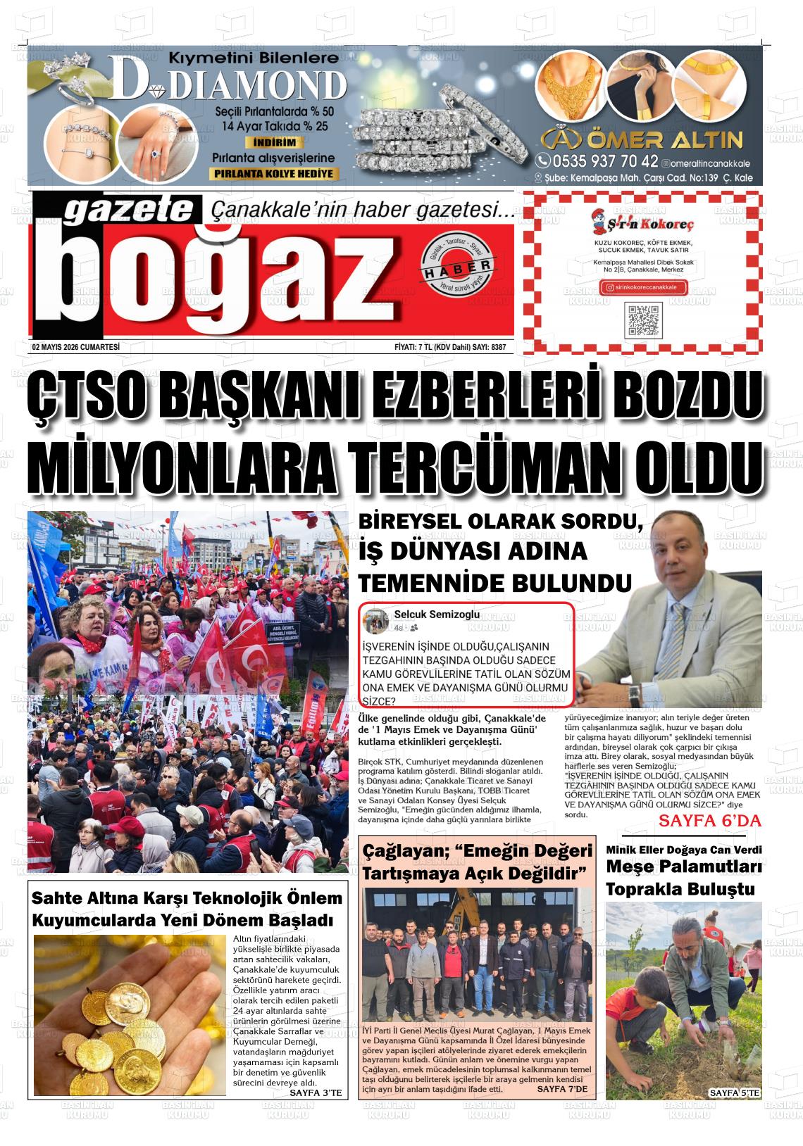 Canakkale Bogaz 02.05.2026