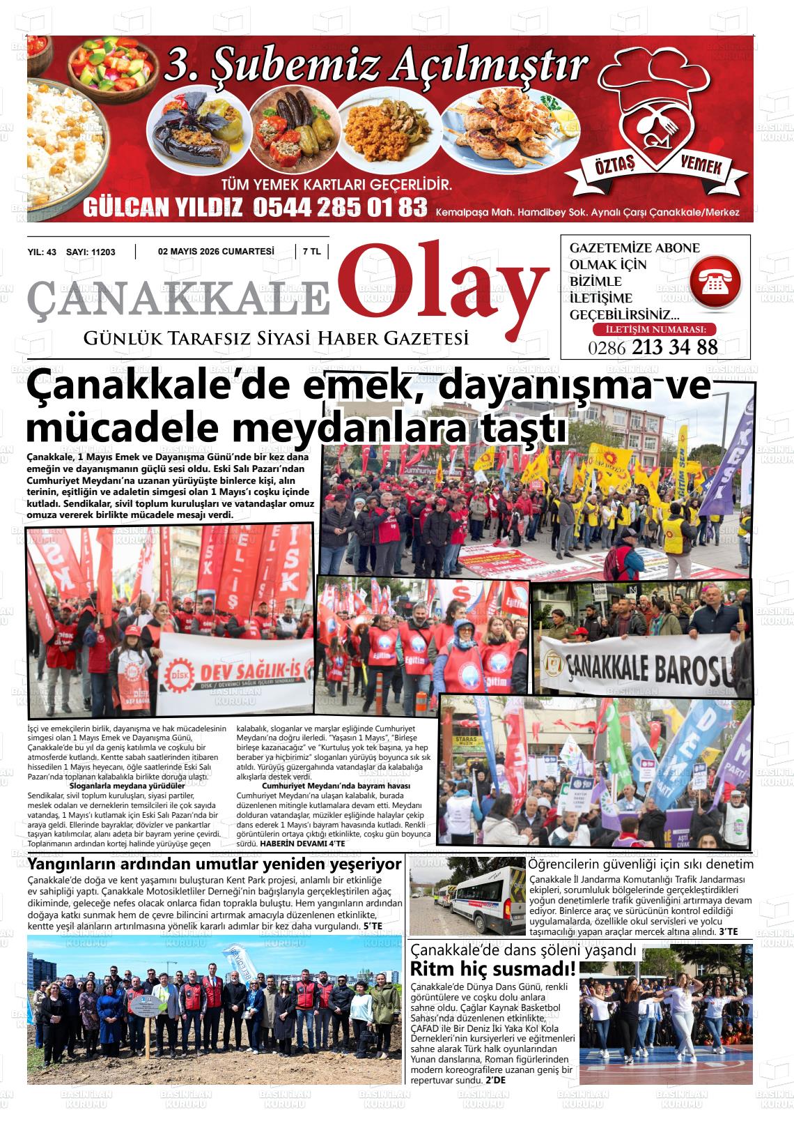 Canakkale Olay 02.05.2026