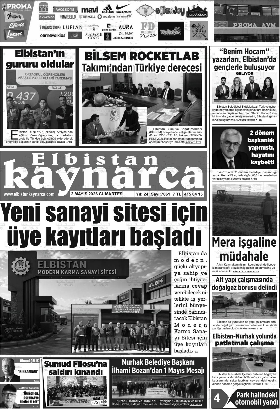 Kahramanmaras Elbistankaynarca 02.05.2026