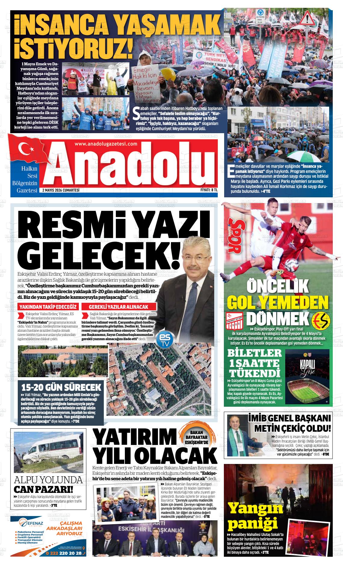 Eskisehir Anadolu 02.05.2026