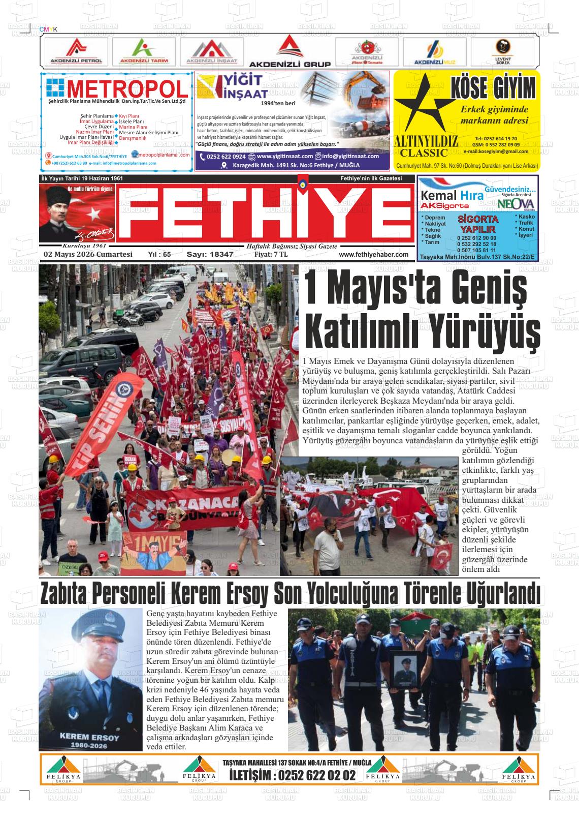 Mugla Fethiye 02.05.2026
