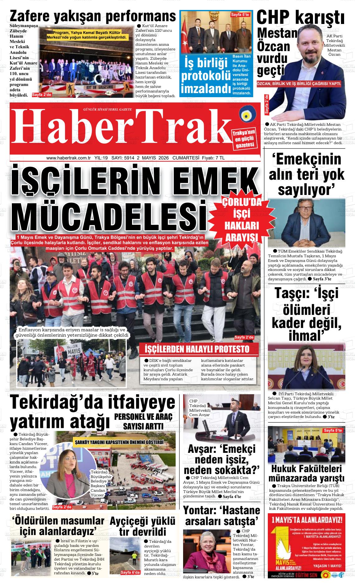 Tekirdag Habertrak 02.05.2026