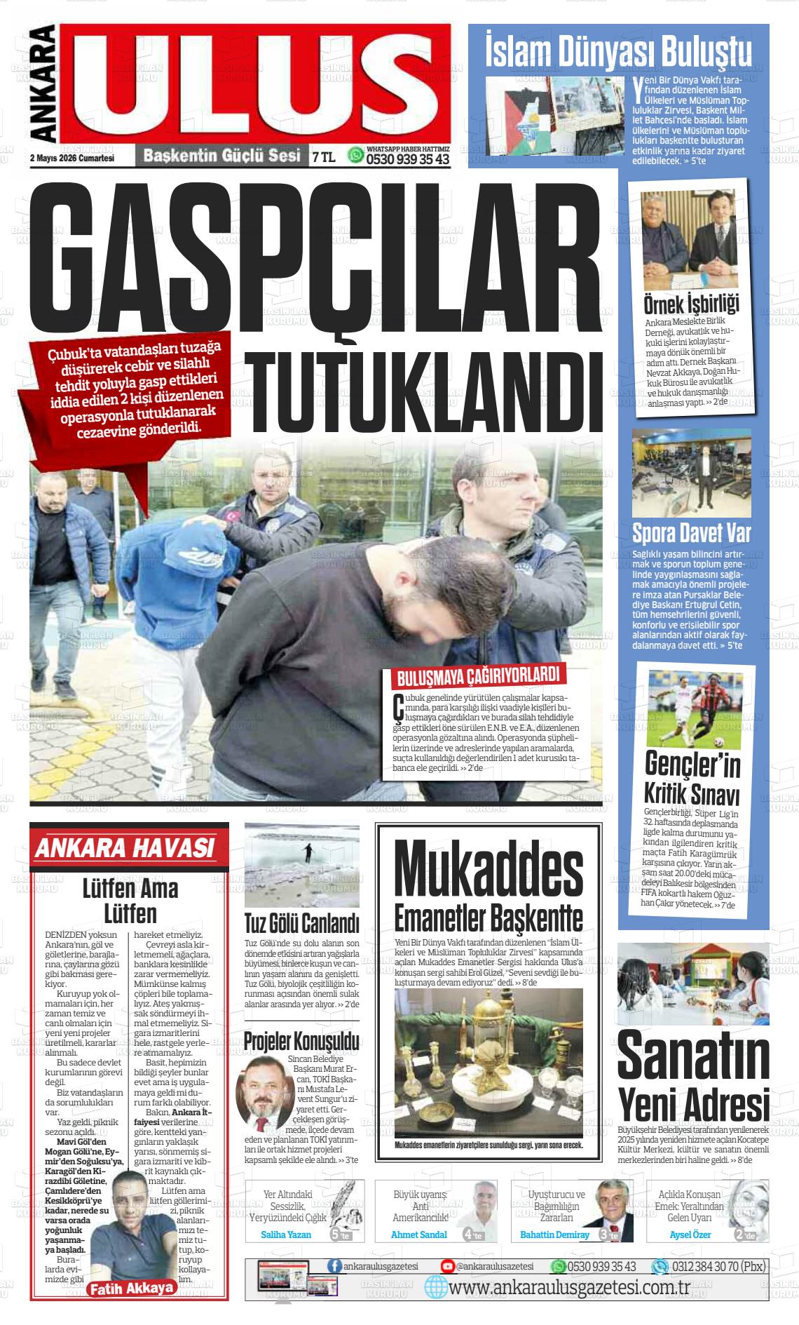 Ankara Habervaktim 02.05.2026