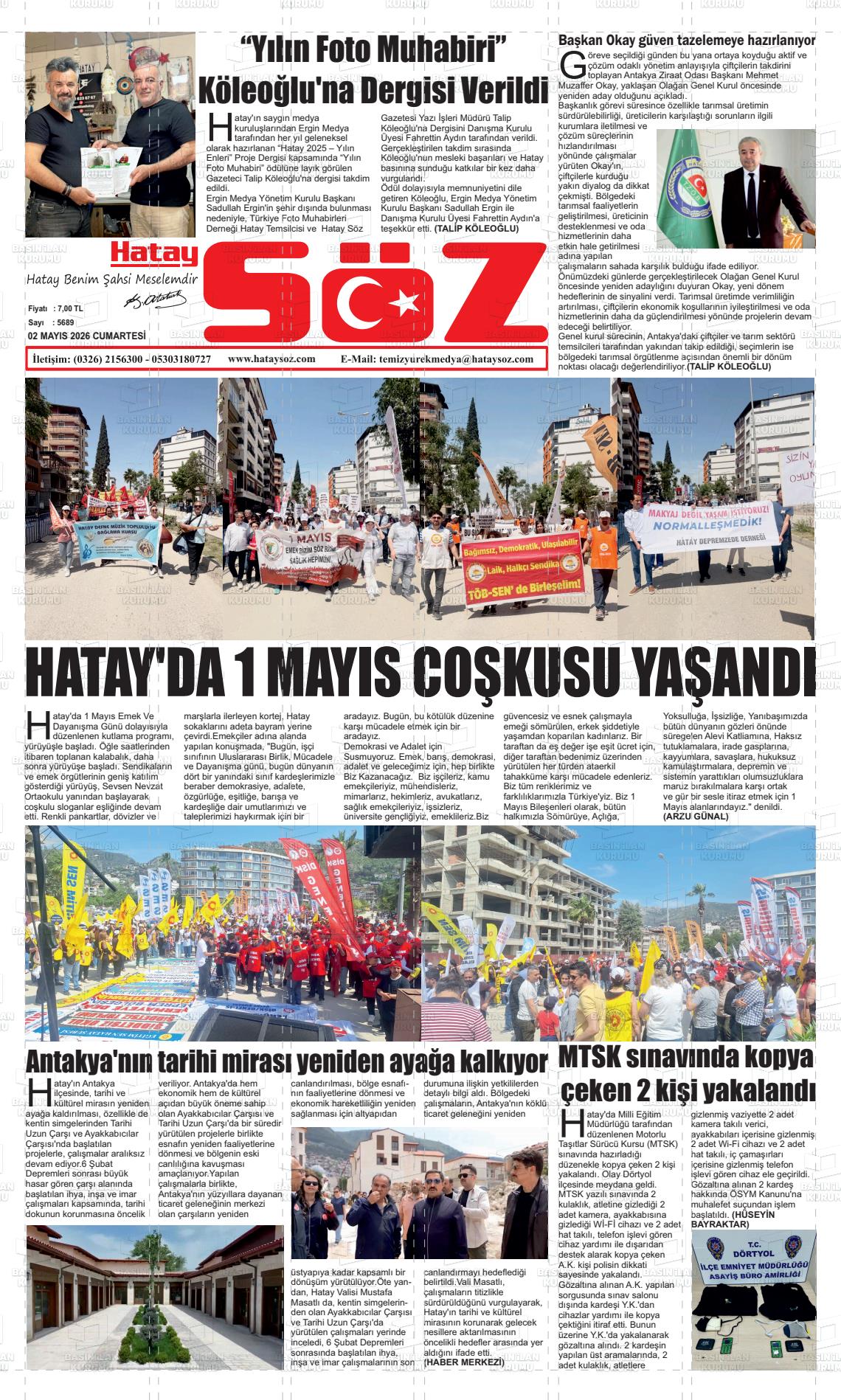 Hatay Soz 02.05.2026