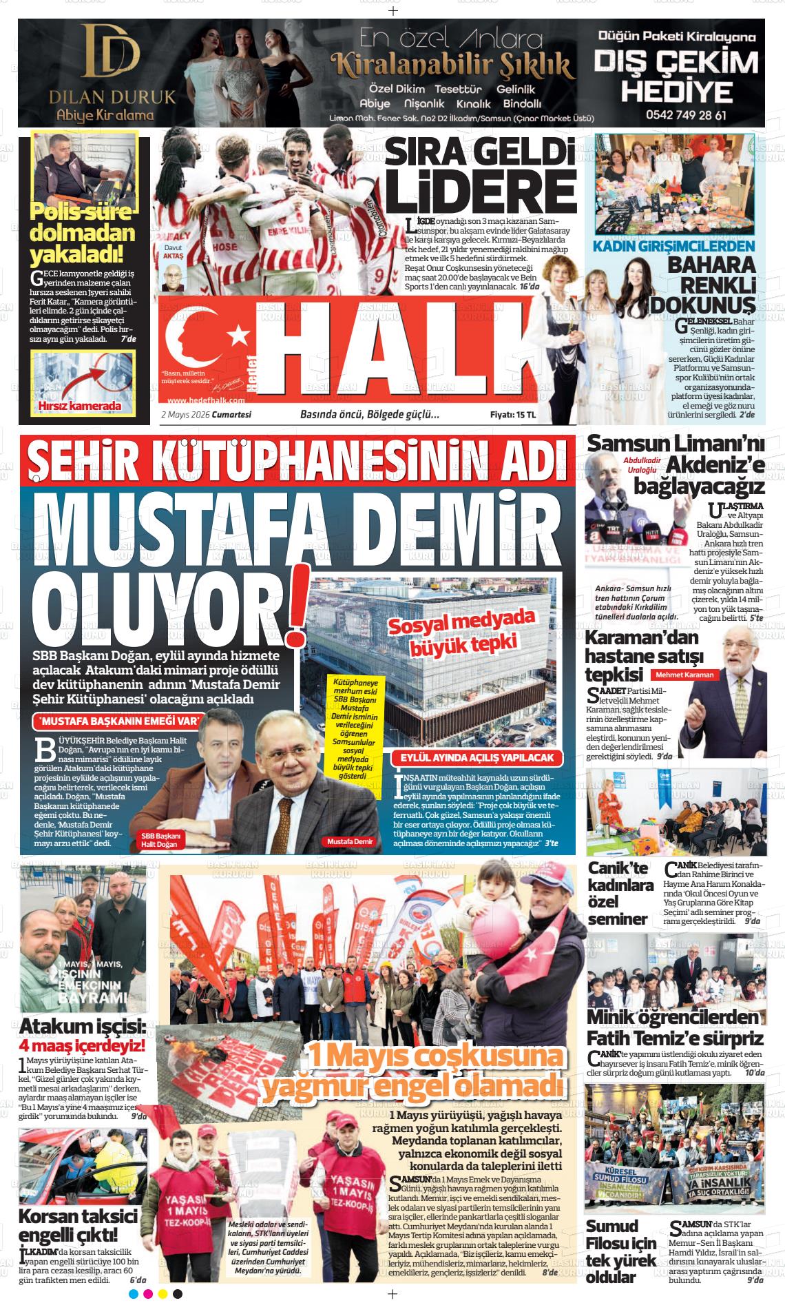 Samsun Hedefhalk 02.05.2026