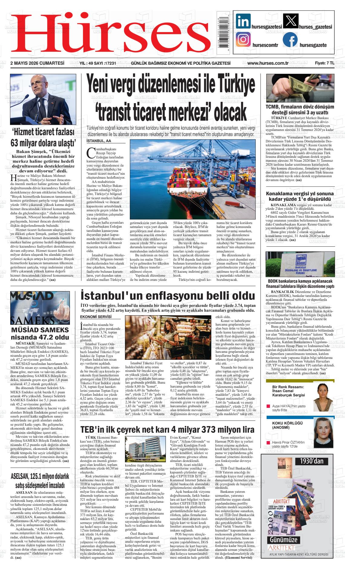 Hürses Gazetesi 02.05.2026