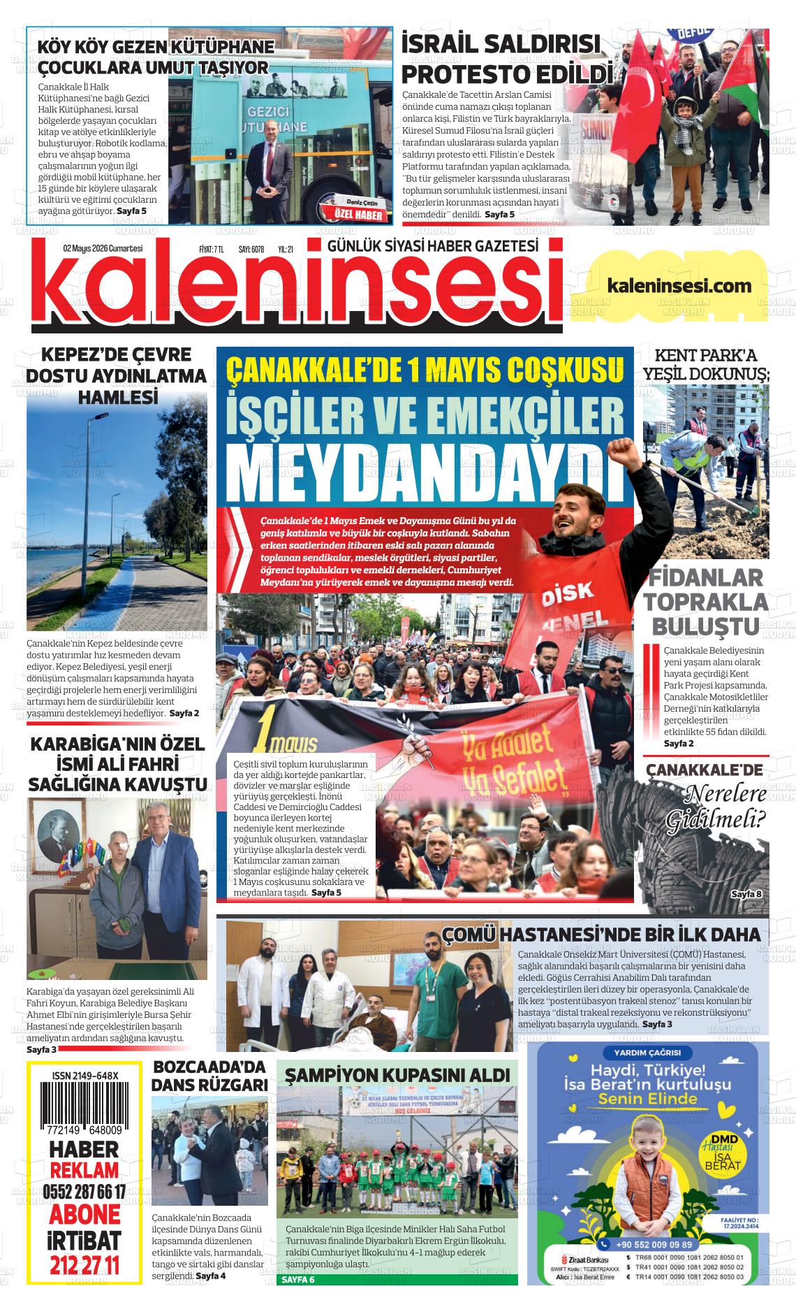 Canakkale Kaleninsesi 02.05.2026