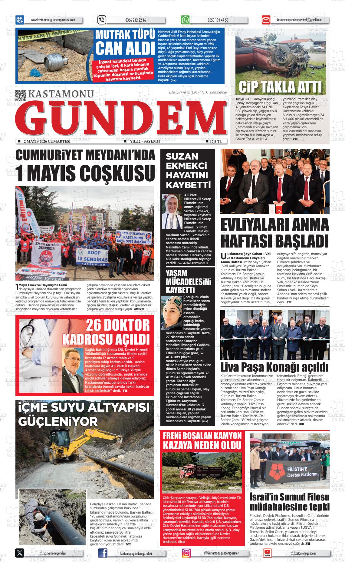 Kastamonu Gundem 02.05.2026
