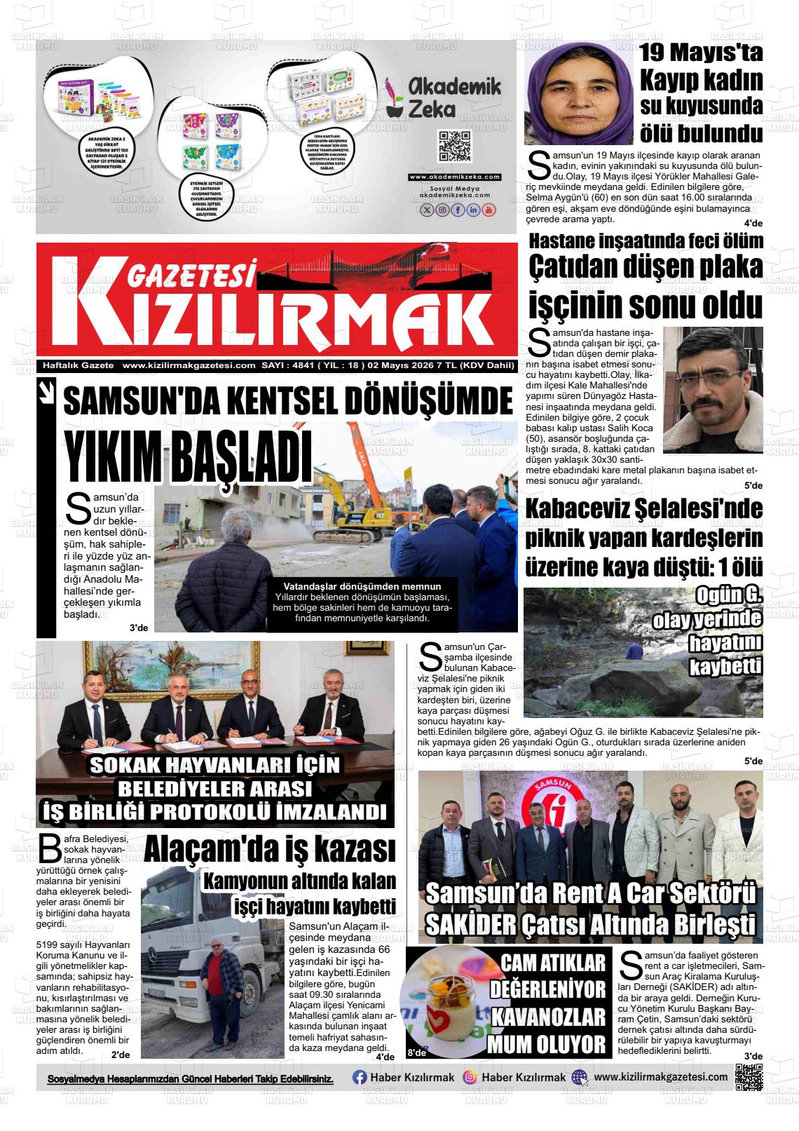 Samsun Kizilirmak 02.05.2026