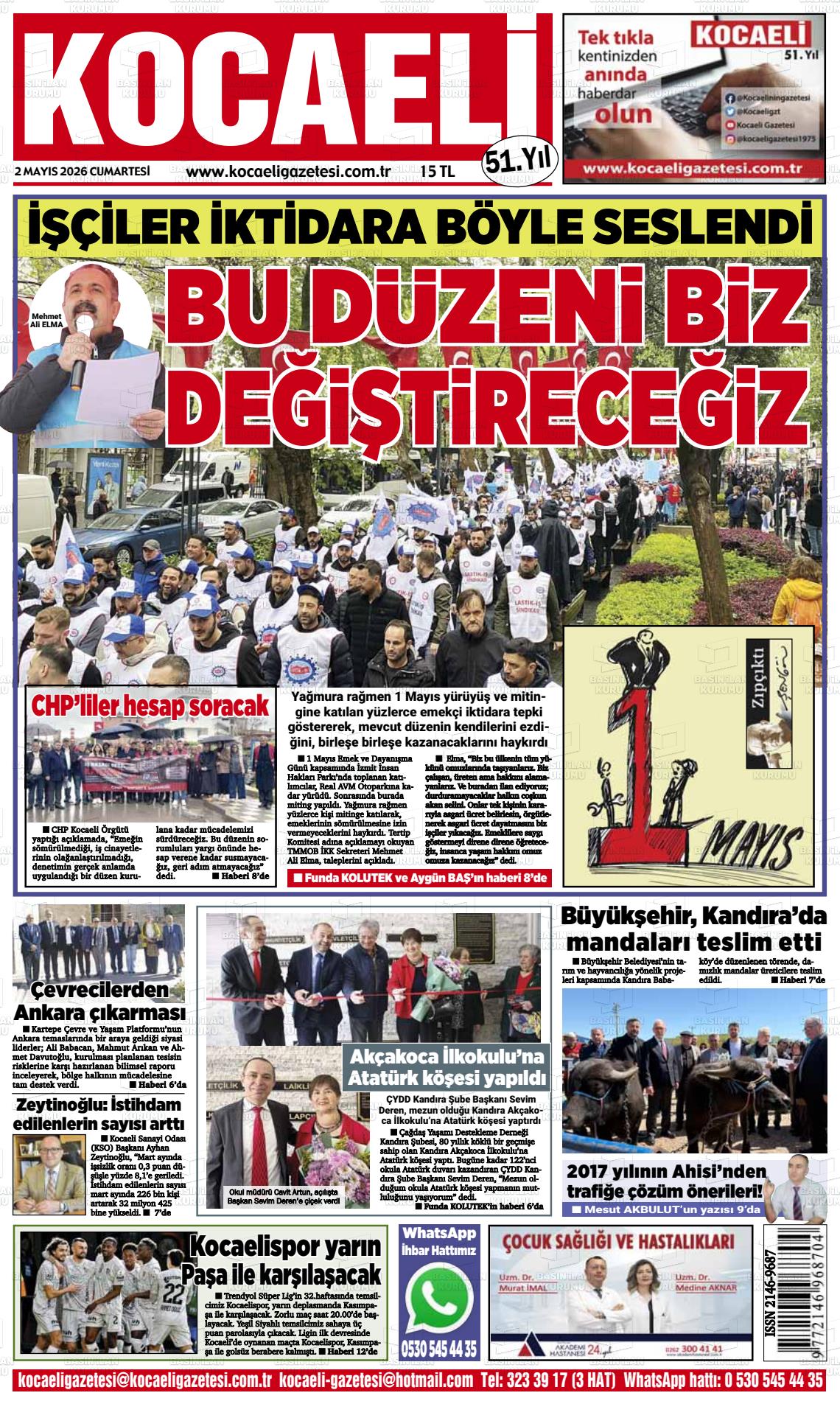 Kocaeli 02.05.2026