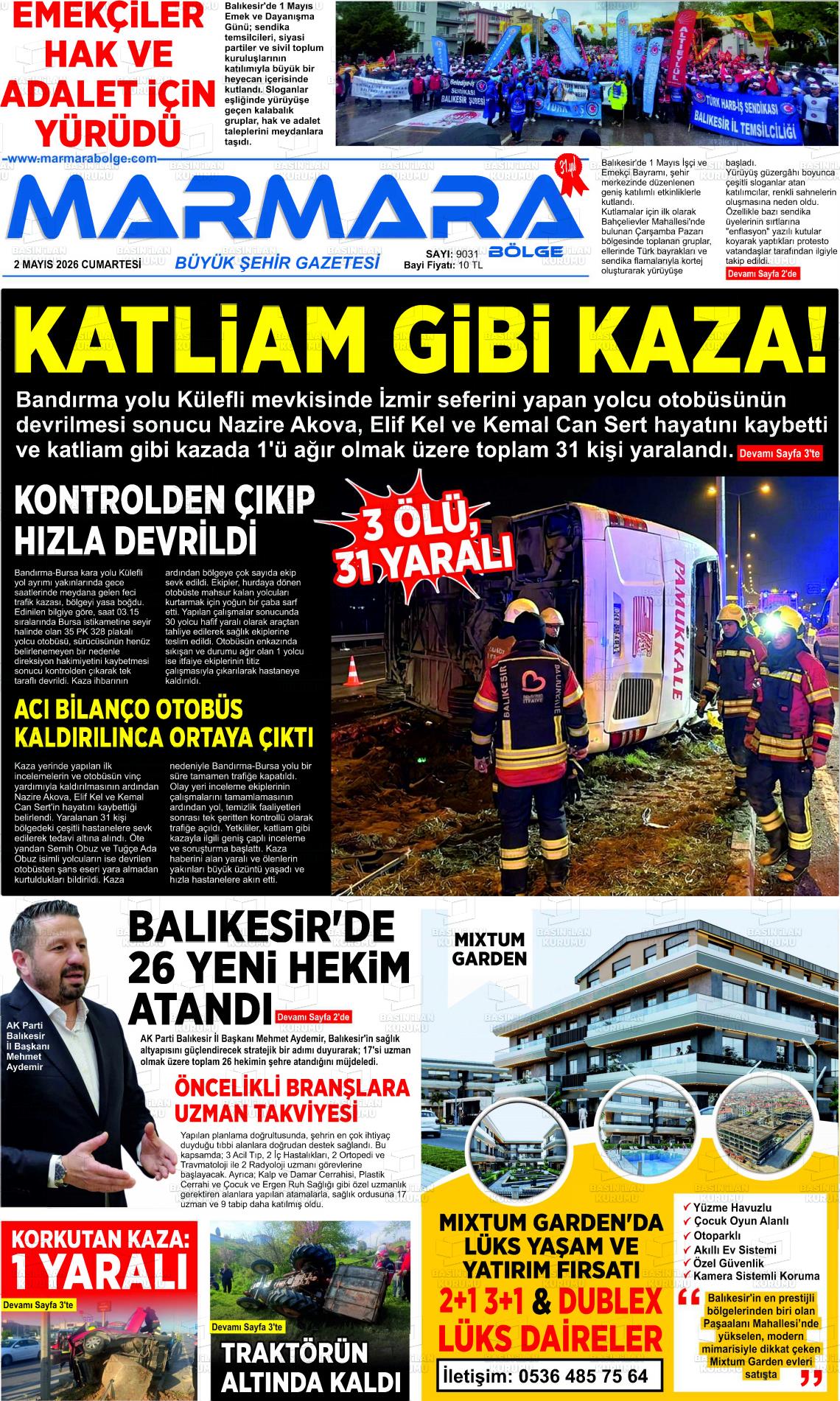 Balikesir Marmarabolge 02.05.2026