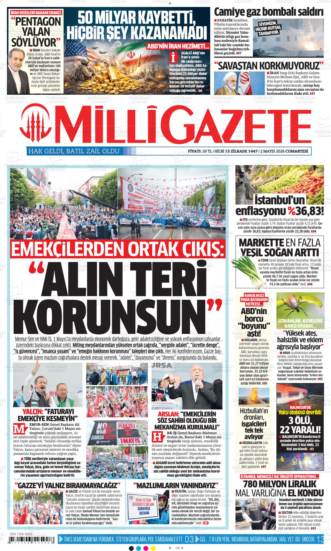 Milli Gazete Gazetesi 02.05.2026