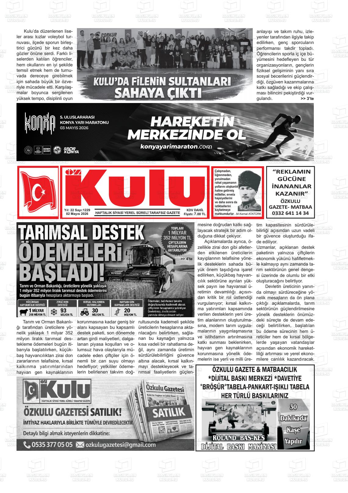 Konya Ozkulu 02.05.2026