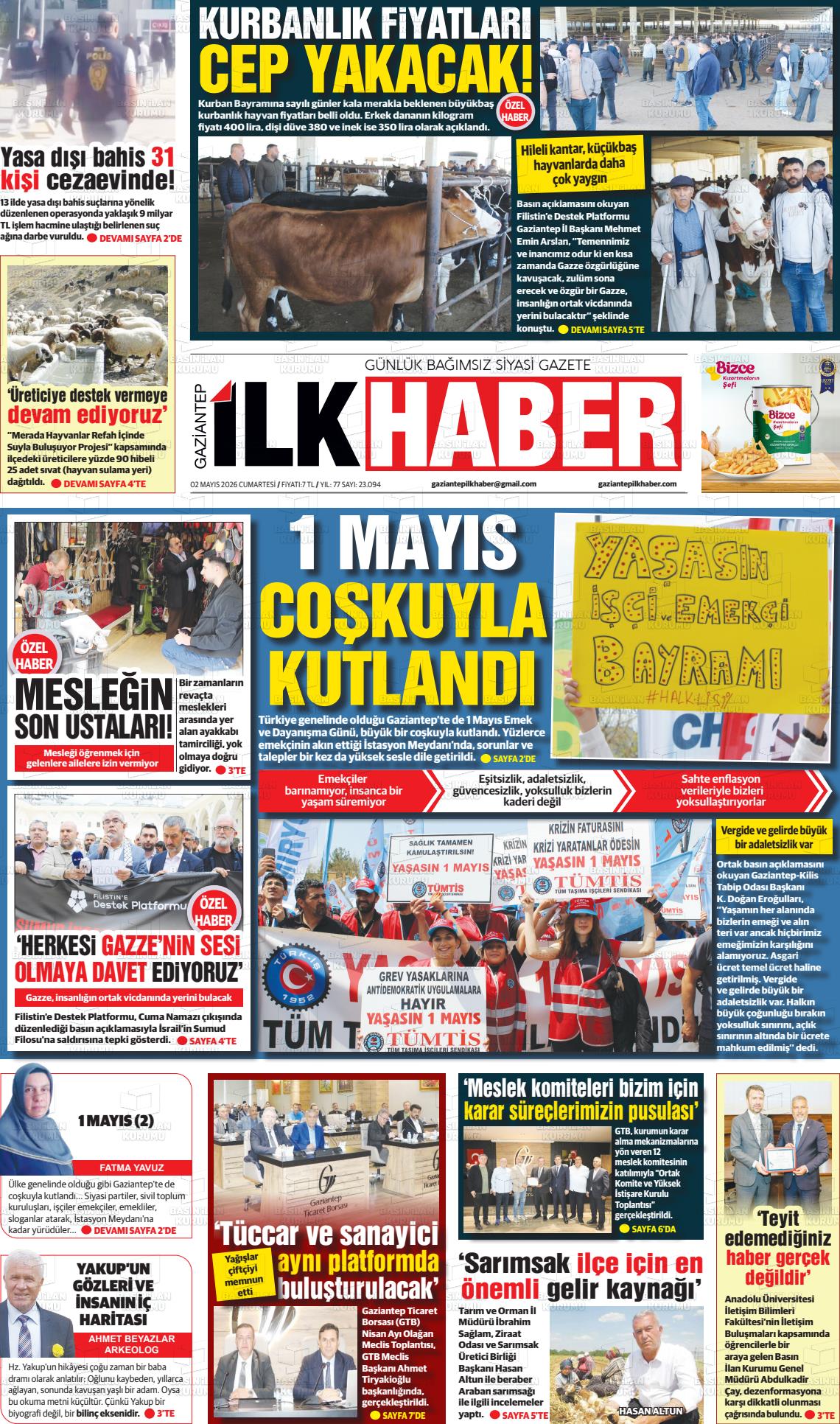 Sabah(gaziantep) 02.05.2026