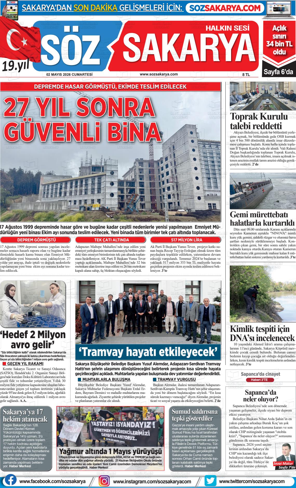 Sakarya Halk 02.05.2026