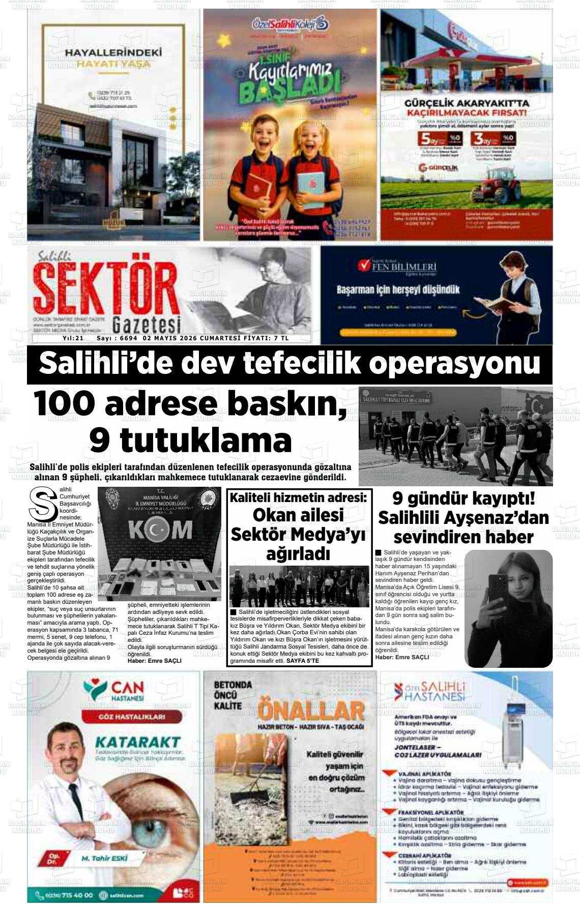 Manisa Salihlisektor 02.05.2026