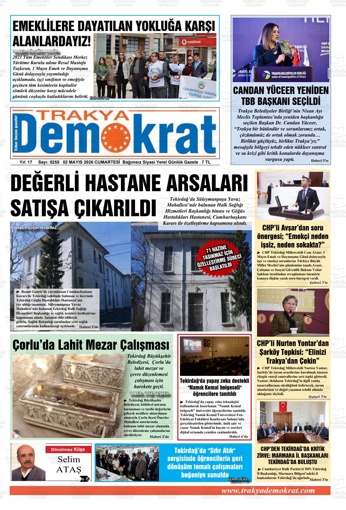 Tekirdag Trakyademokrat 02.05.2026
