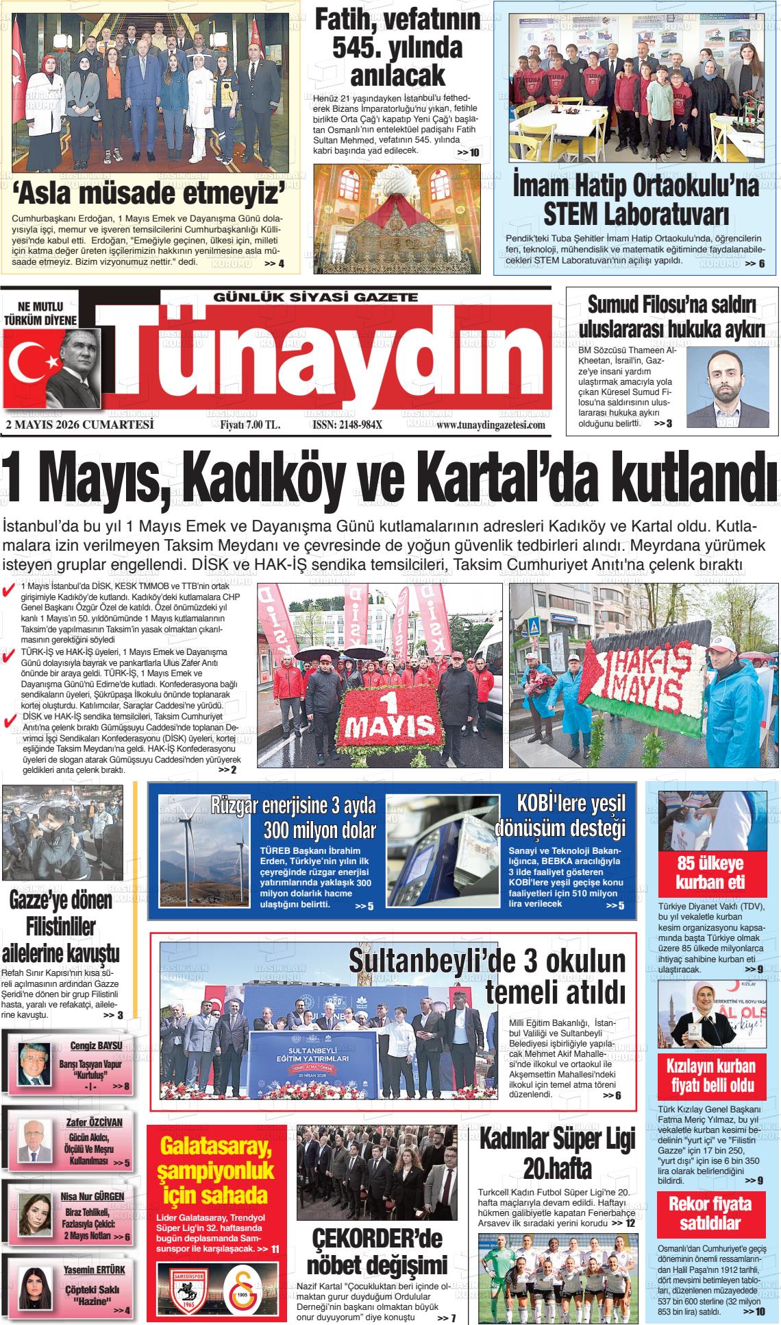 Istanbul Tunaydin 02.05.2026