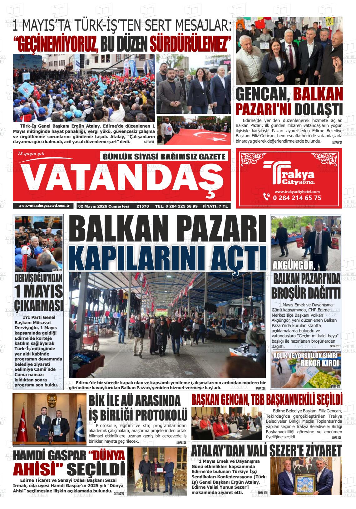 Edirne Vatandas 02.05.2026