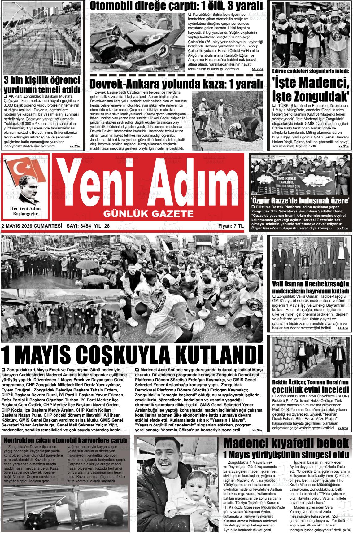 Zonguldak Yeniadim 02.05.2026