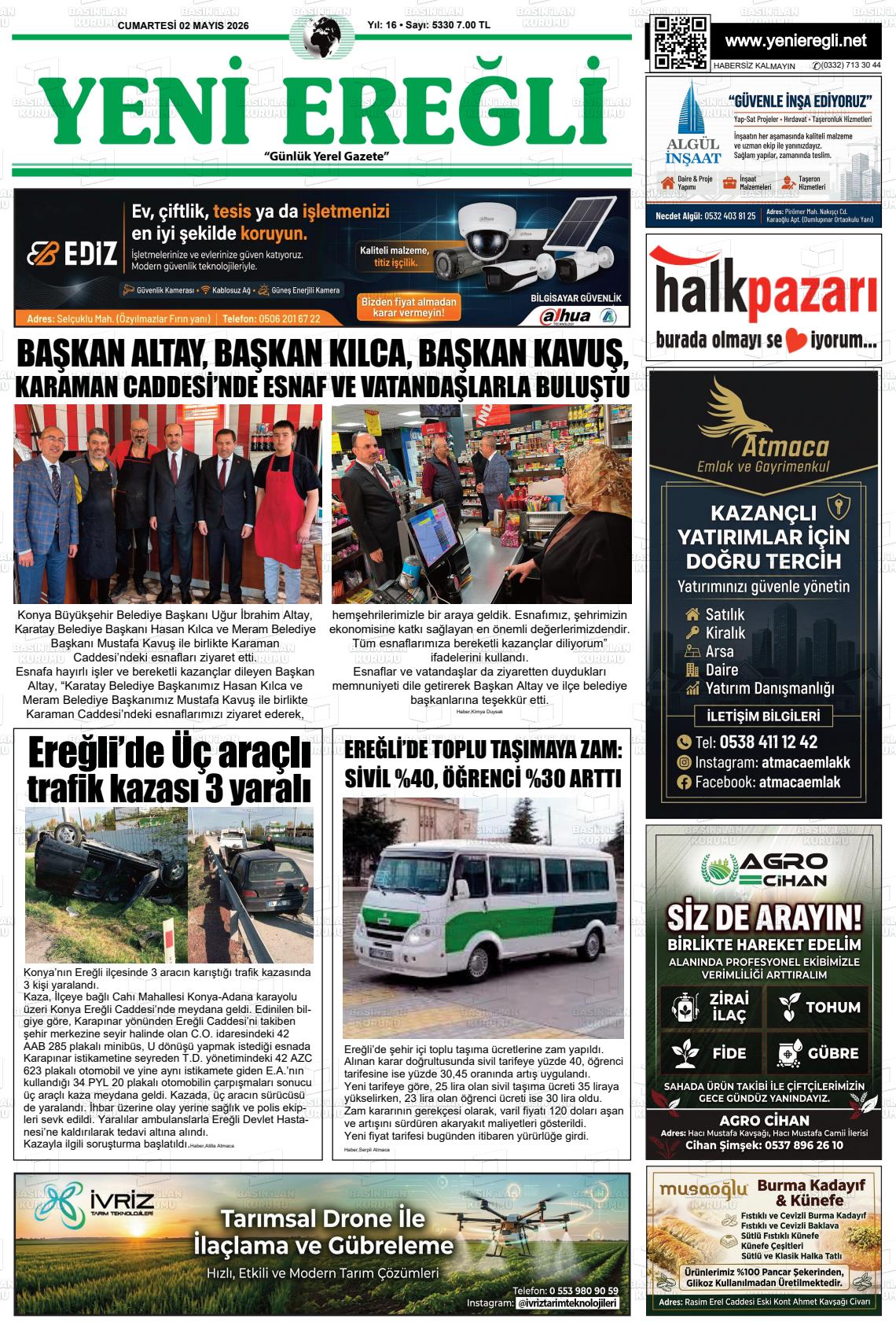 Konya Yenieregli 02.05.2026