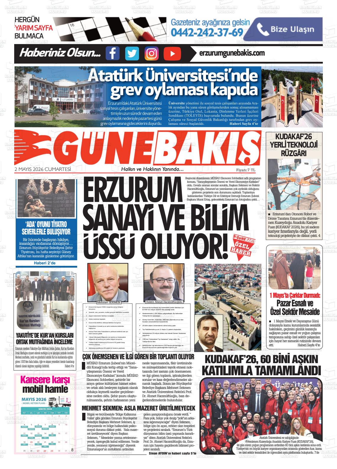 Erzurum Yenikusak 02.05.2026