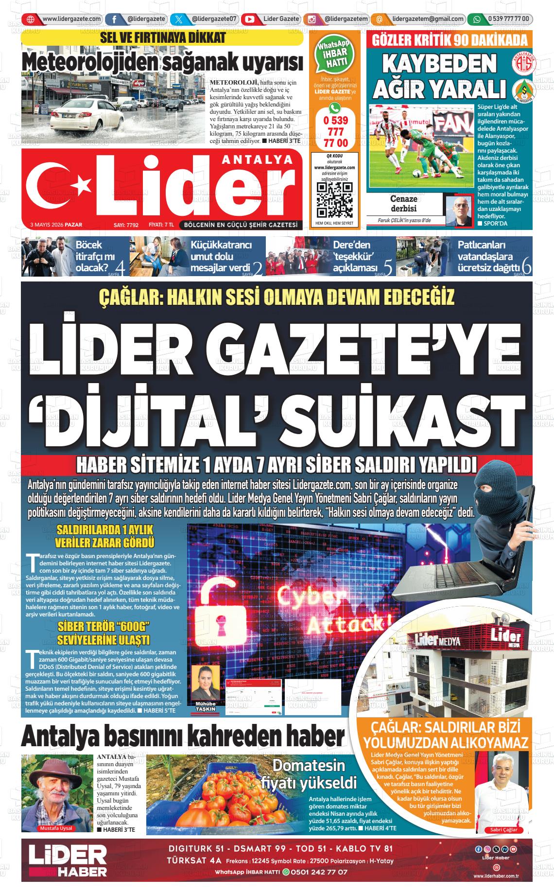 Antalya Gazetebir 03.05.2026