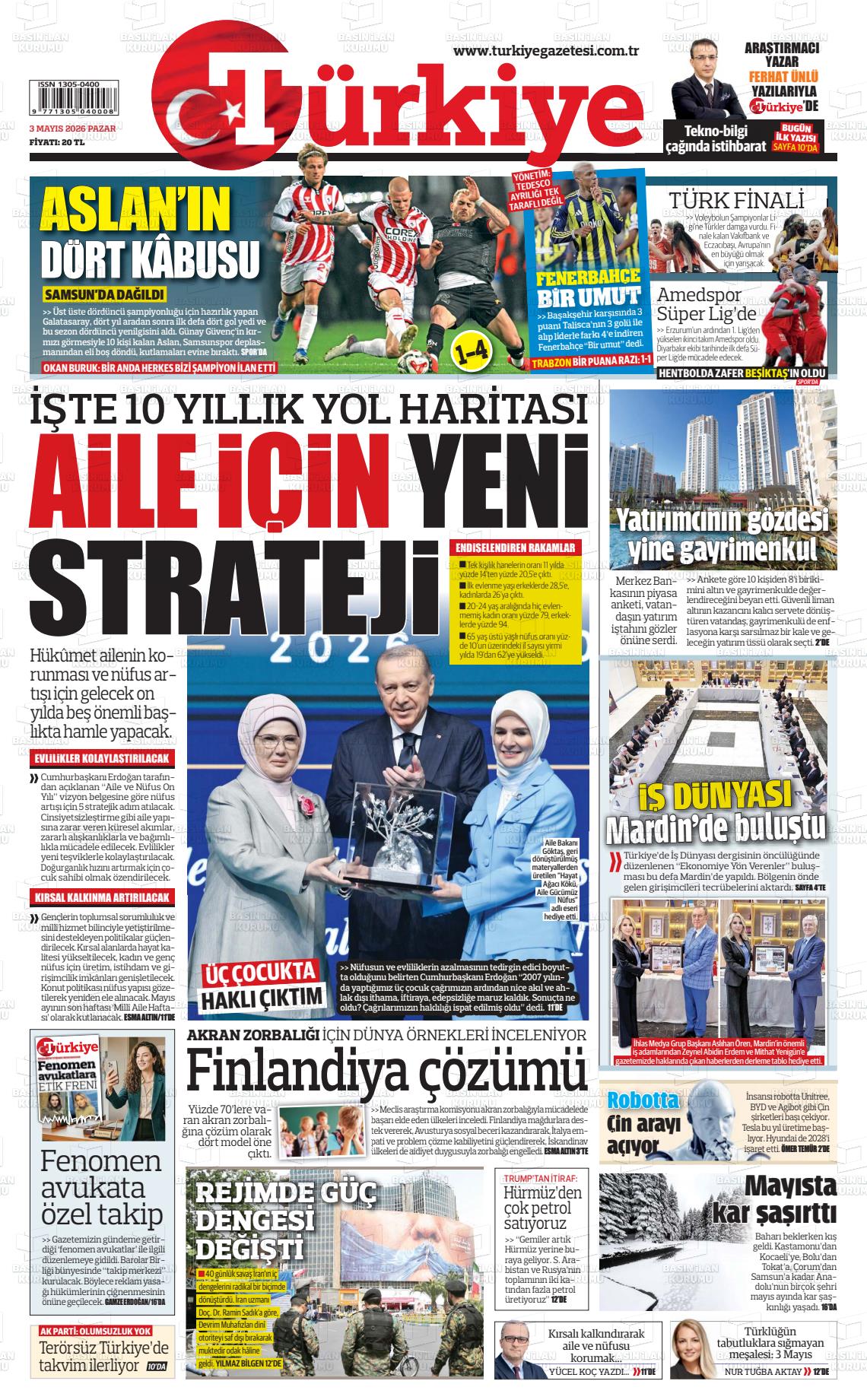 Türkiye Gazetesi 03.05.2026