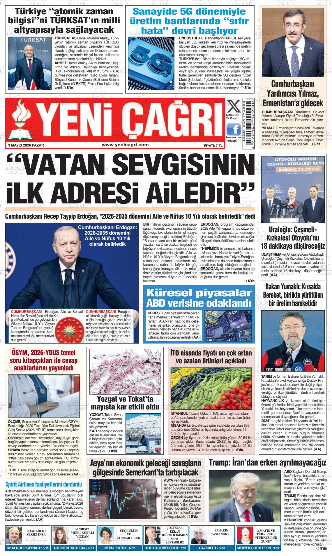 Istanbul Yenicagri 03.05.2026