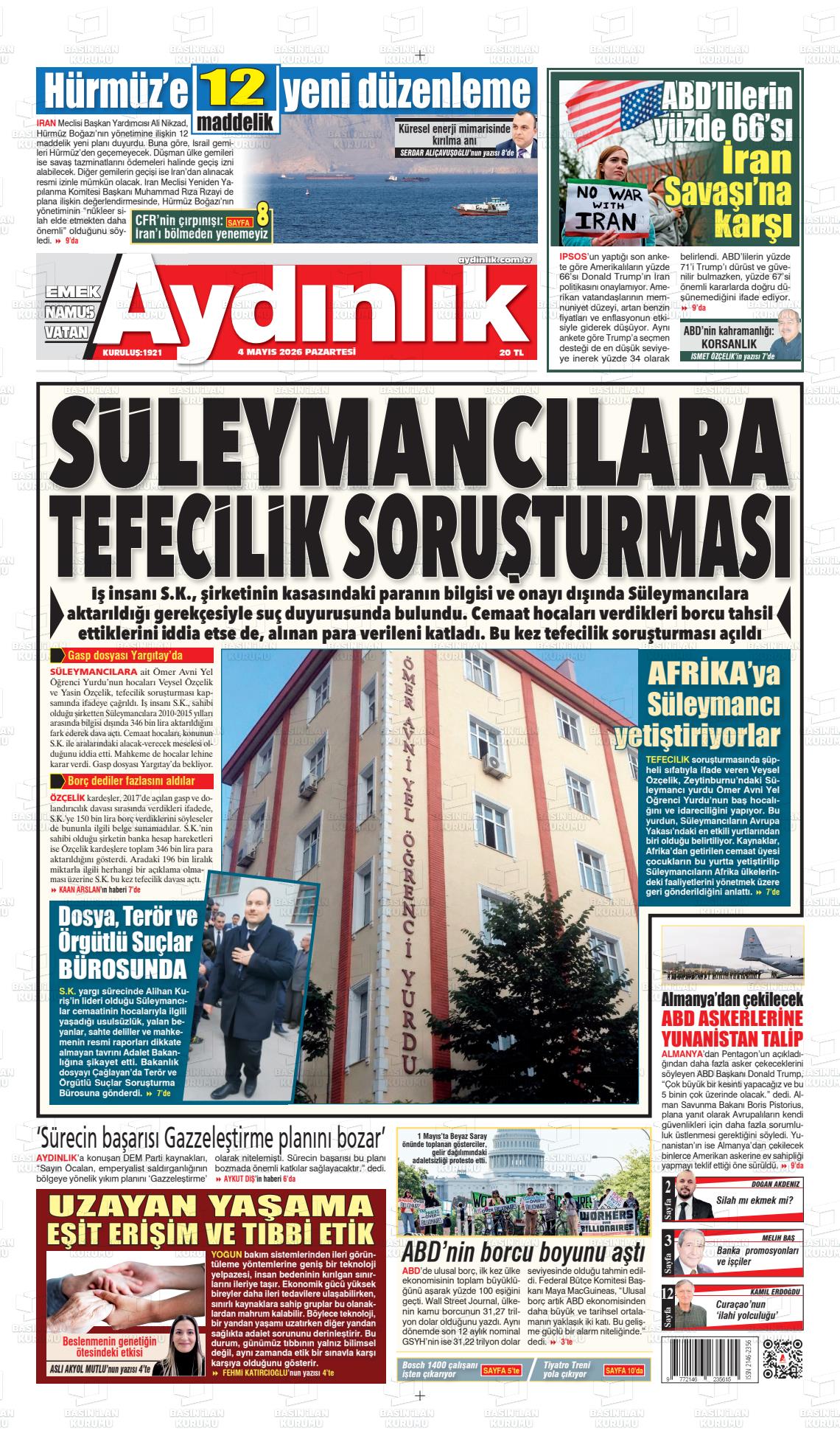 Istanbul Aydinlikvatanemeknamus 04.05.2026