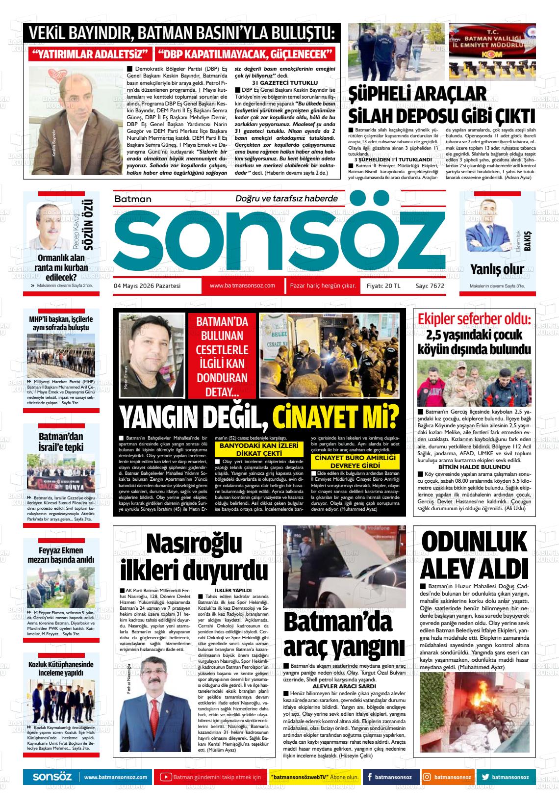 Batman Sonsoz 04.05.2026
