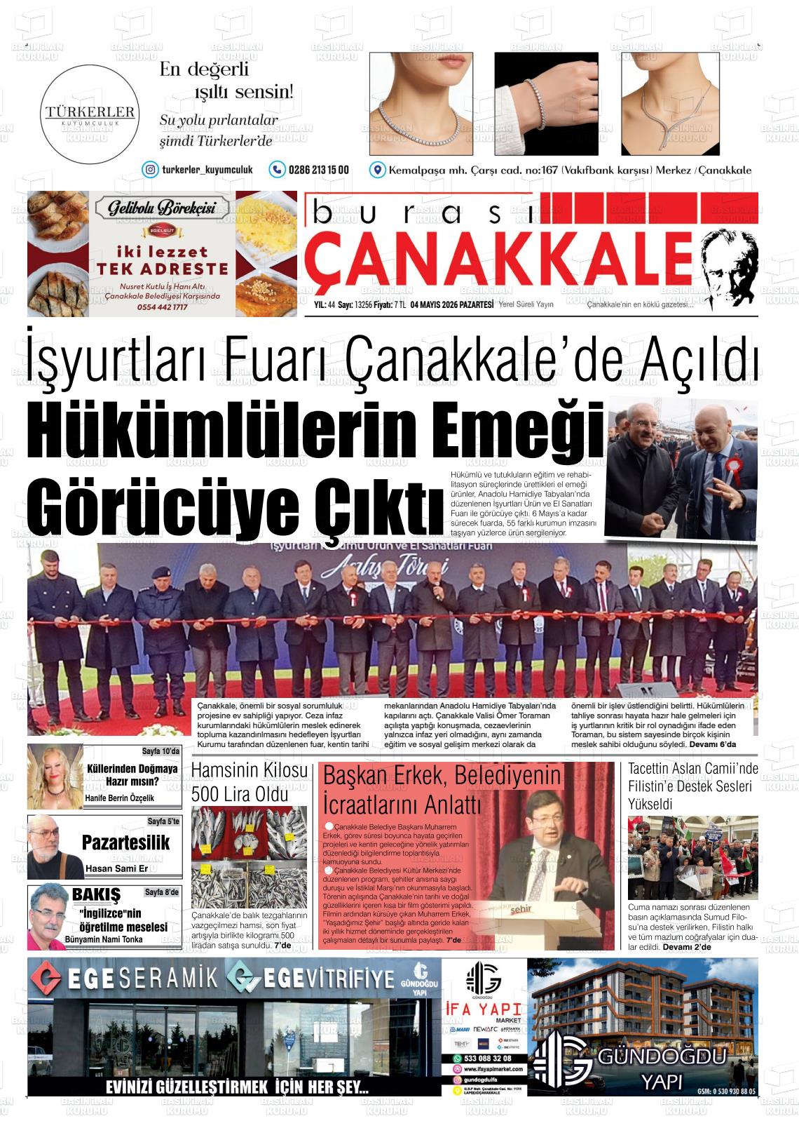 Canakkale Burasi 04.05.2026