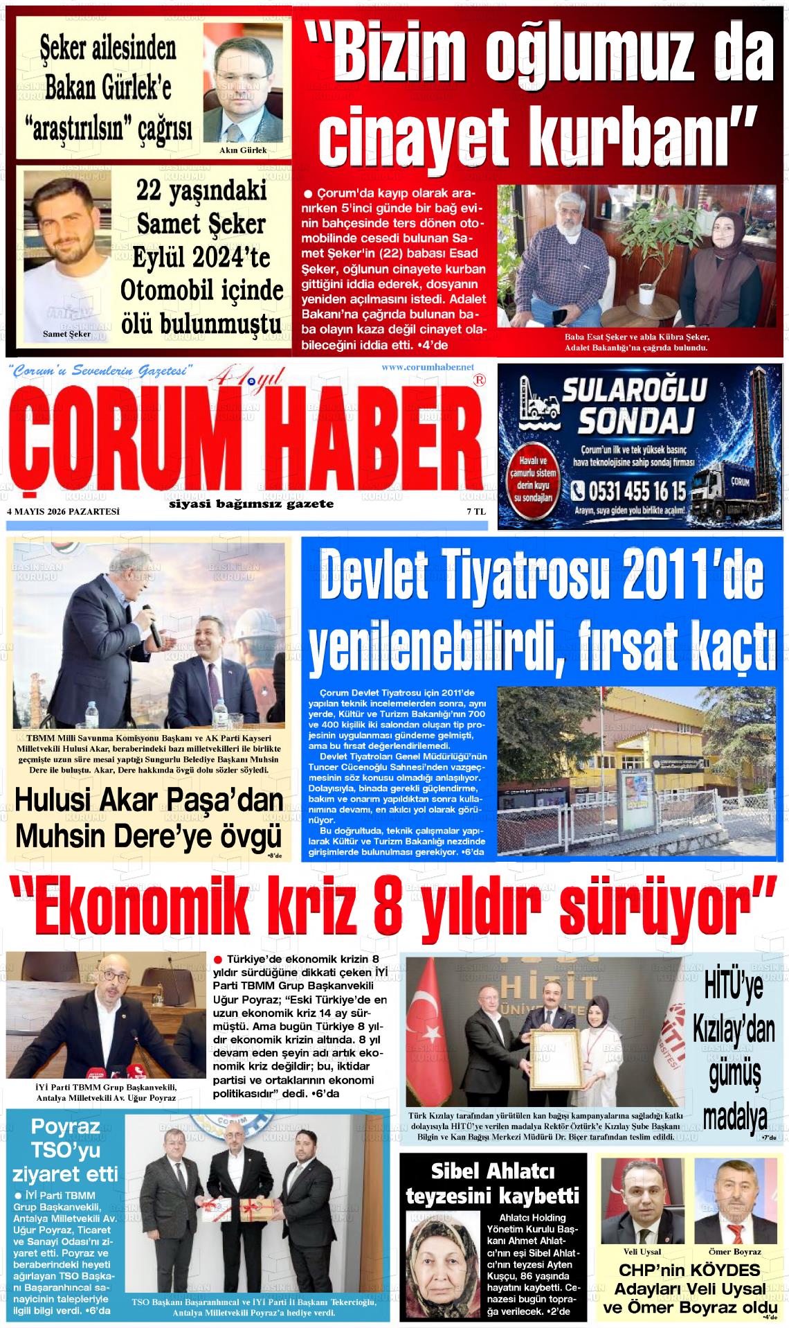 Corum Haber 04.05.2026