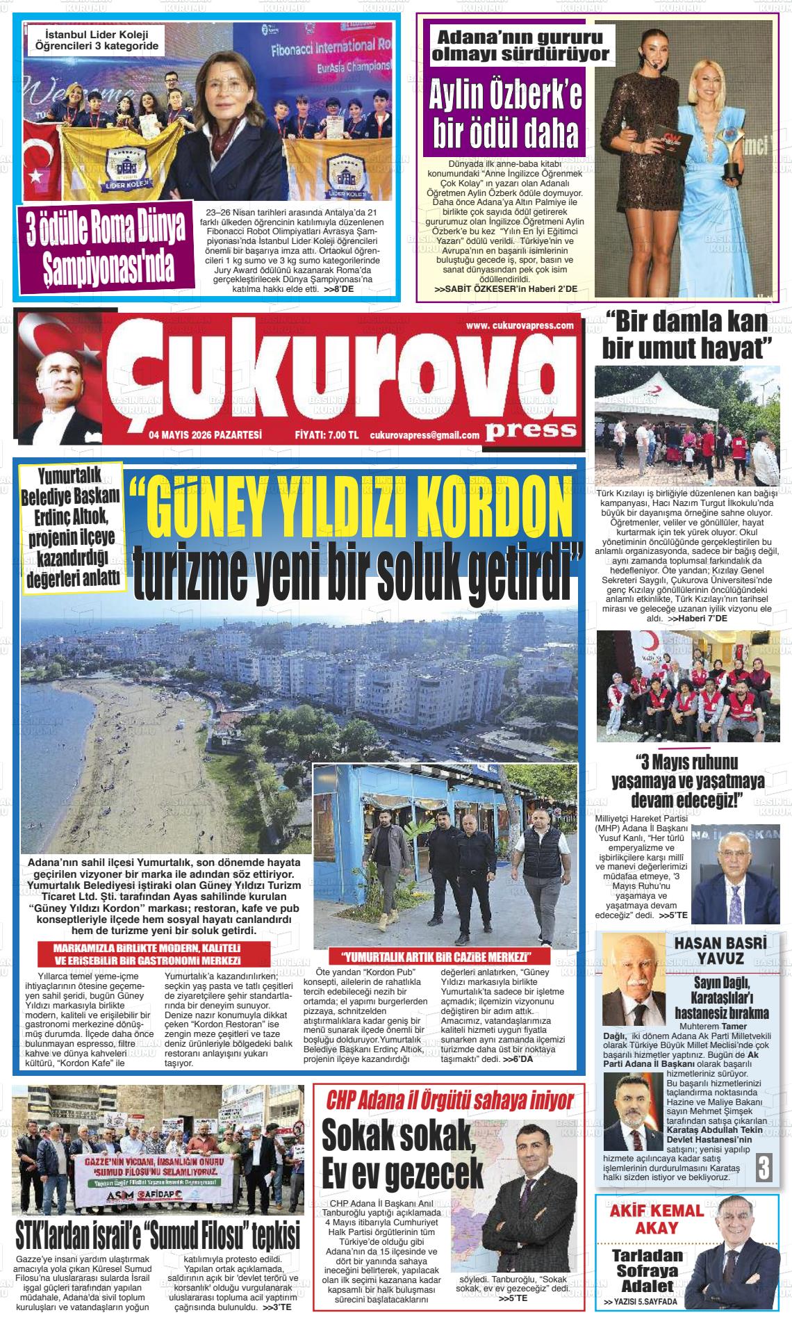 Adana Cukurovapress 04.05.2026