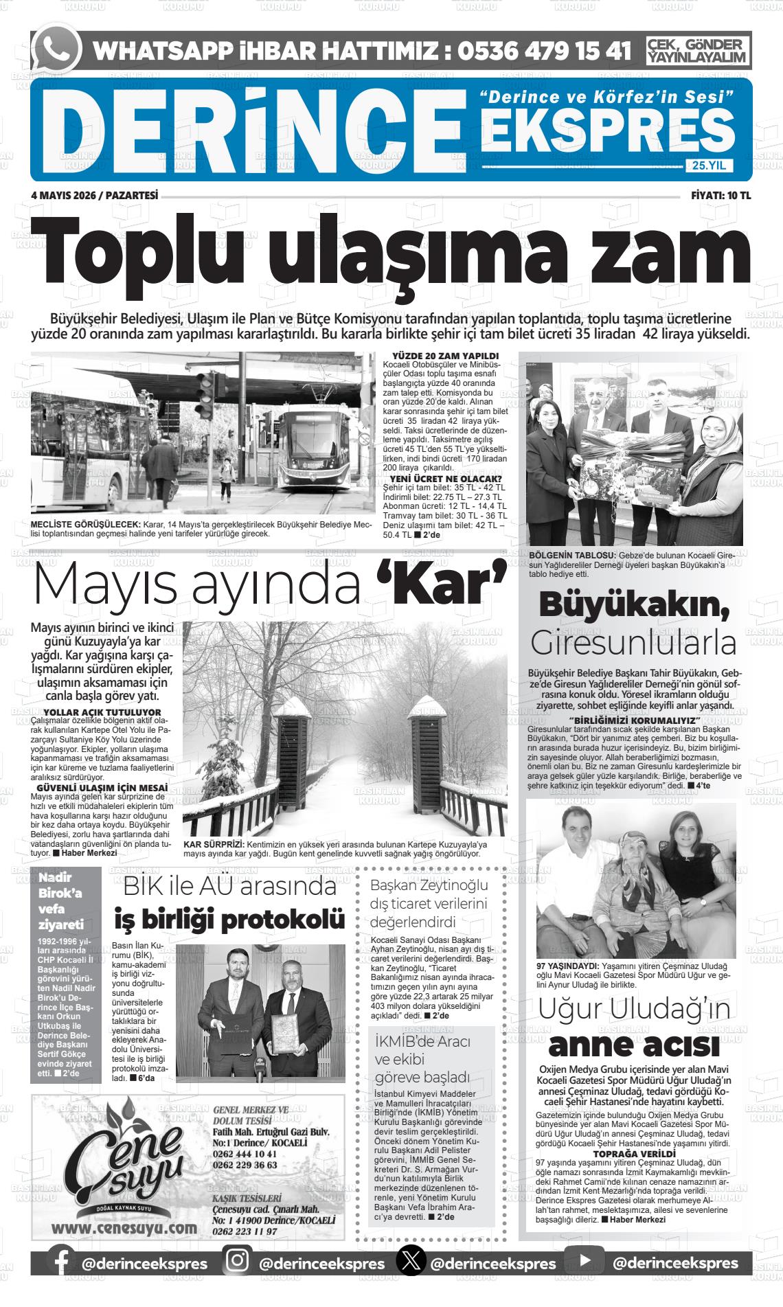 Kocaeli Derinceekspres 04.05.2026
