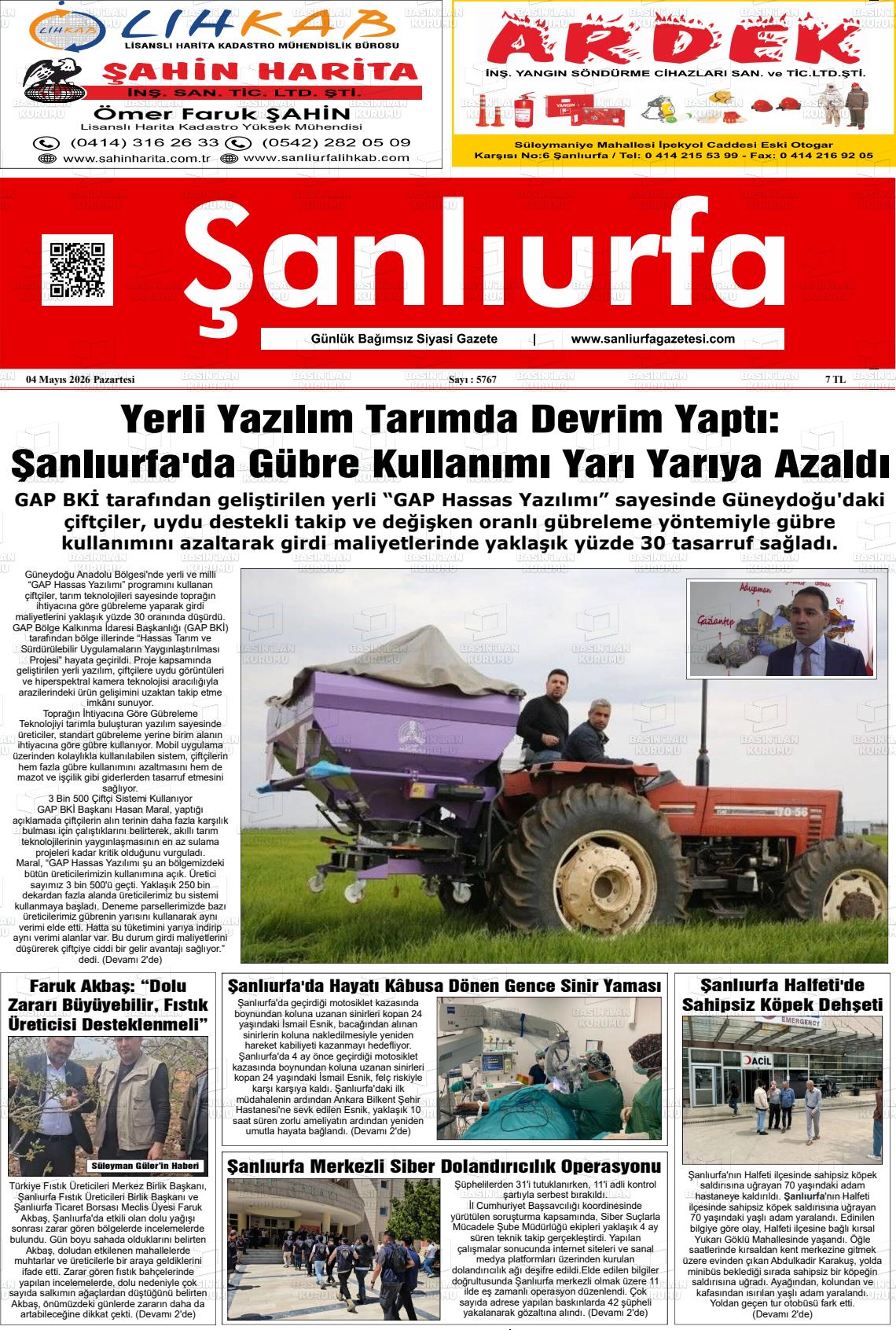 Sanliurfa Dunyadaveturkiyede 04.05.2026
