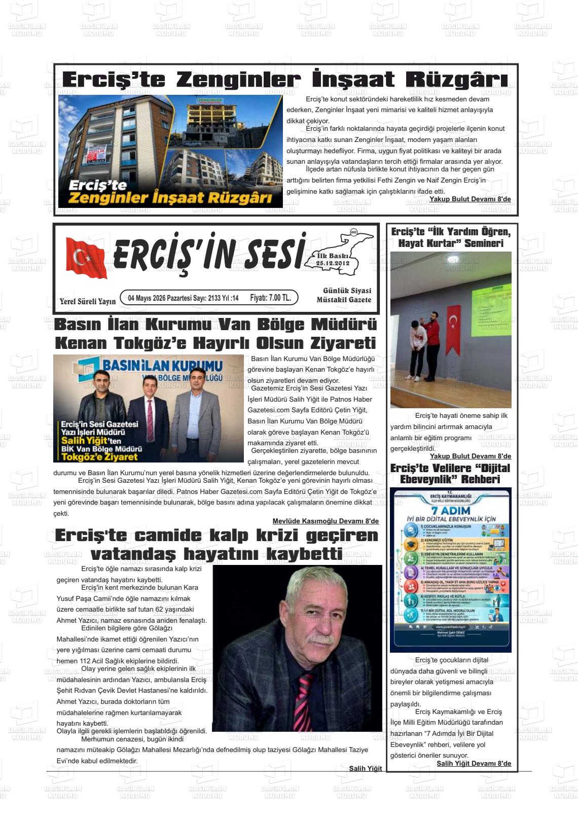 Van Ercisinsesi 04.05.2026