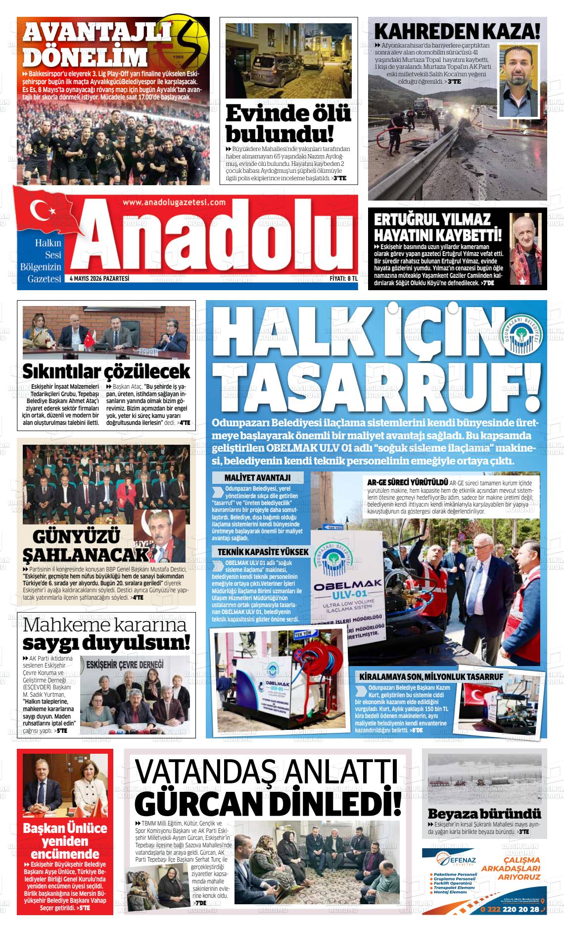 Eskisehir Anadolu 04.05.2026