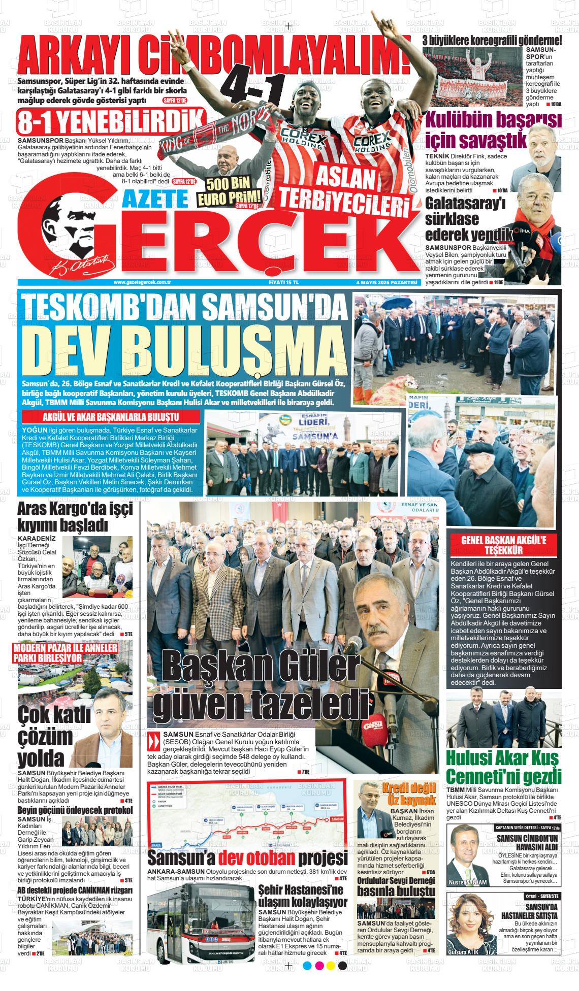 Samsun Gazetegercek 04.05.2026