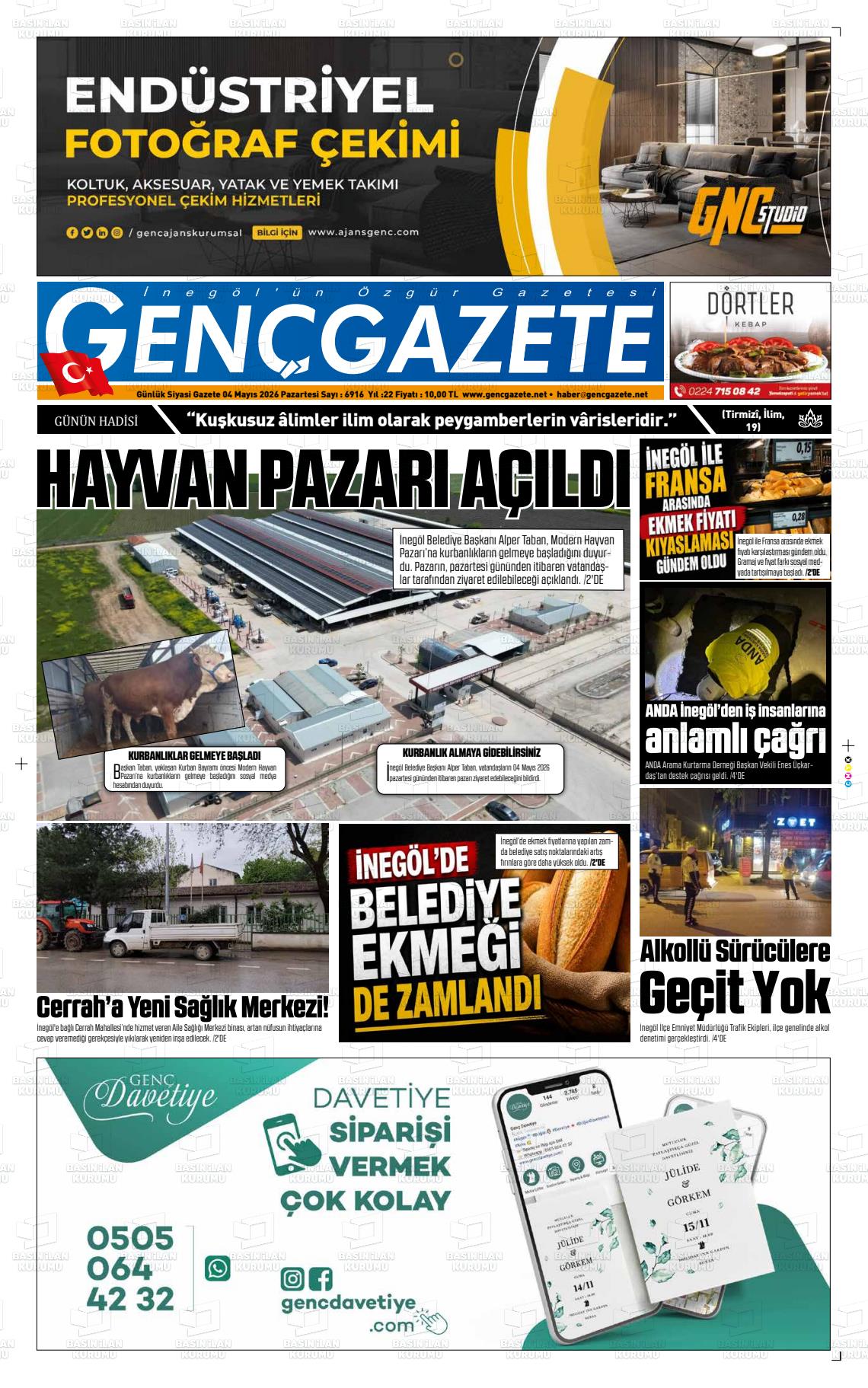 Bursa Gencgazete 04.05.2026