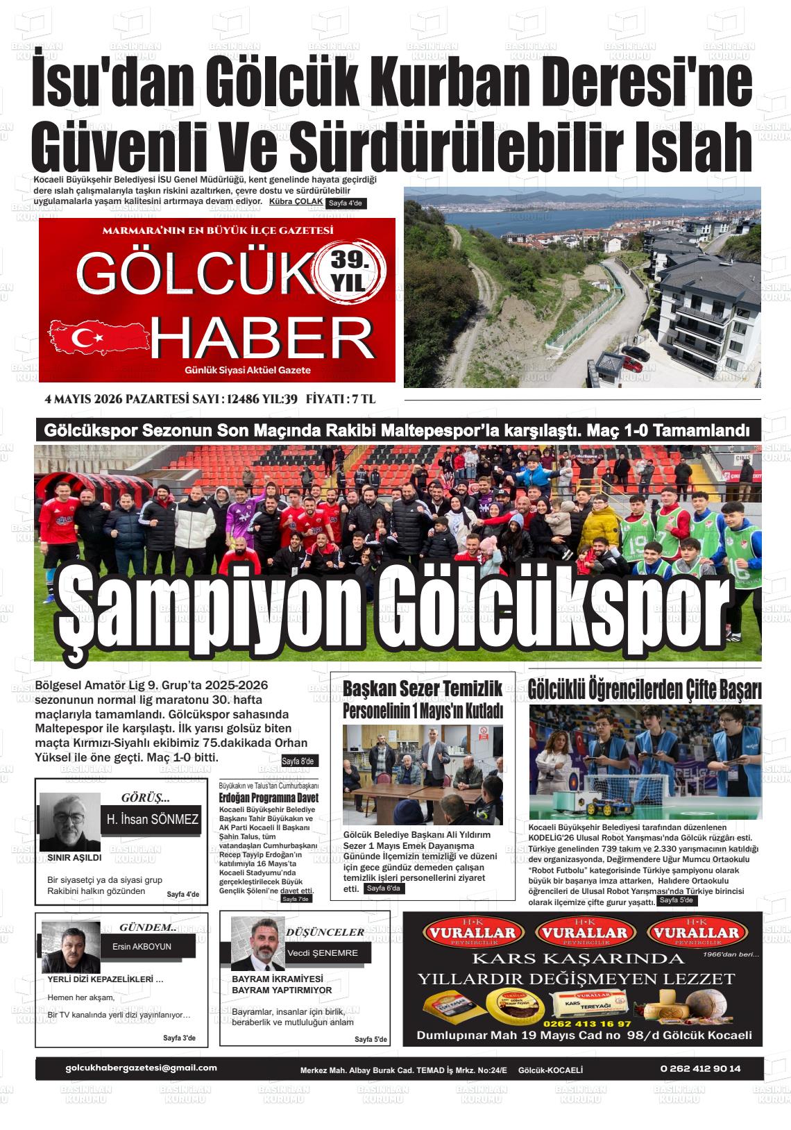 Kocaeli Golcukhaber 04.05.2026