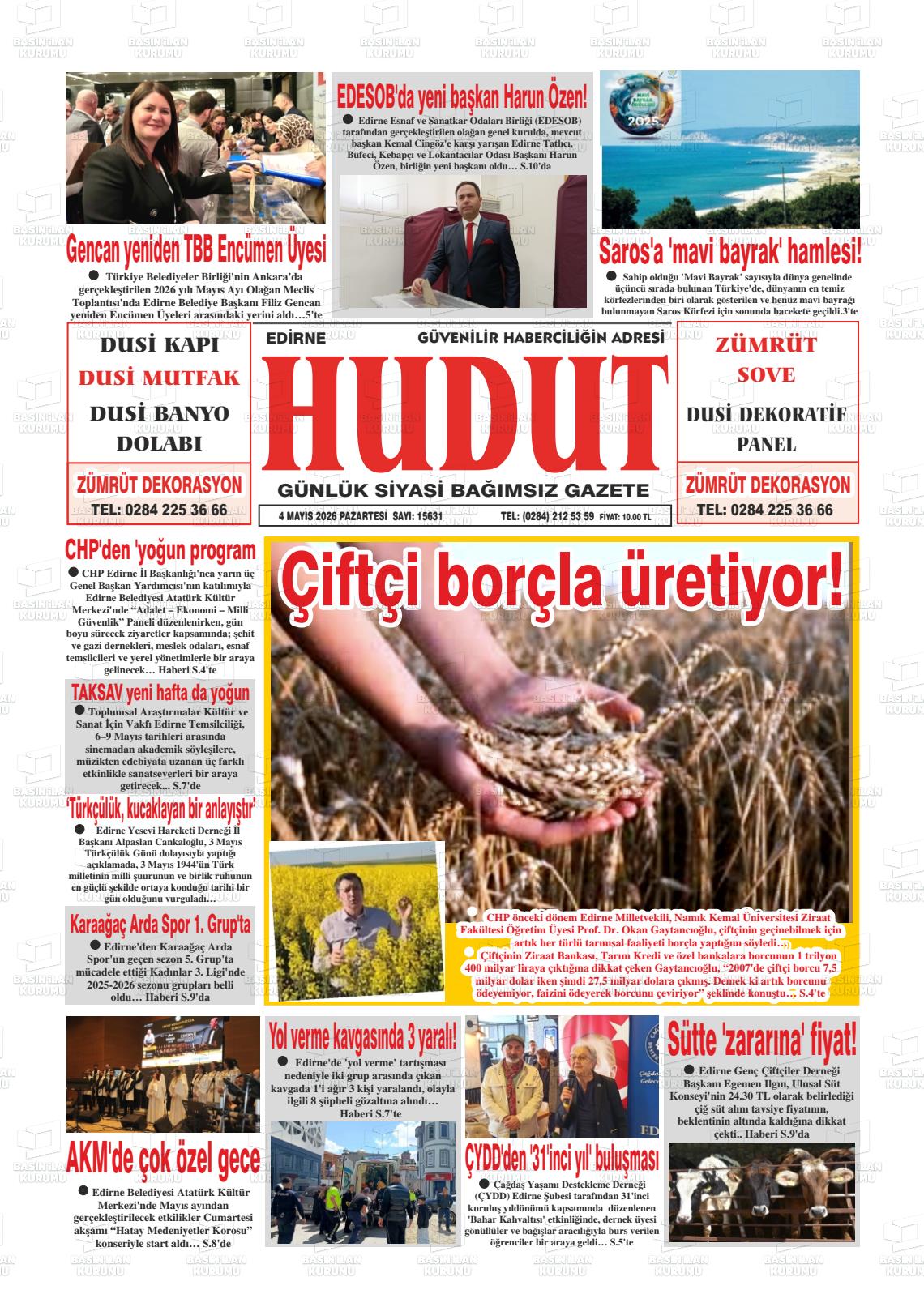 Edirne Hudut 04.05.2026