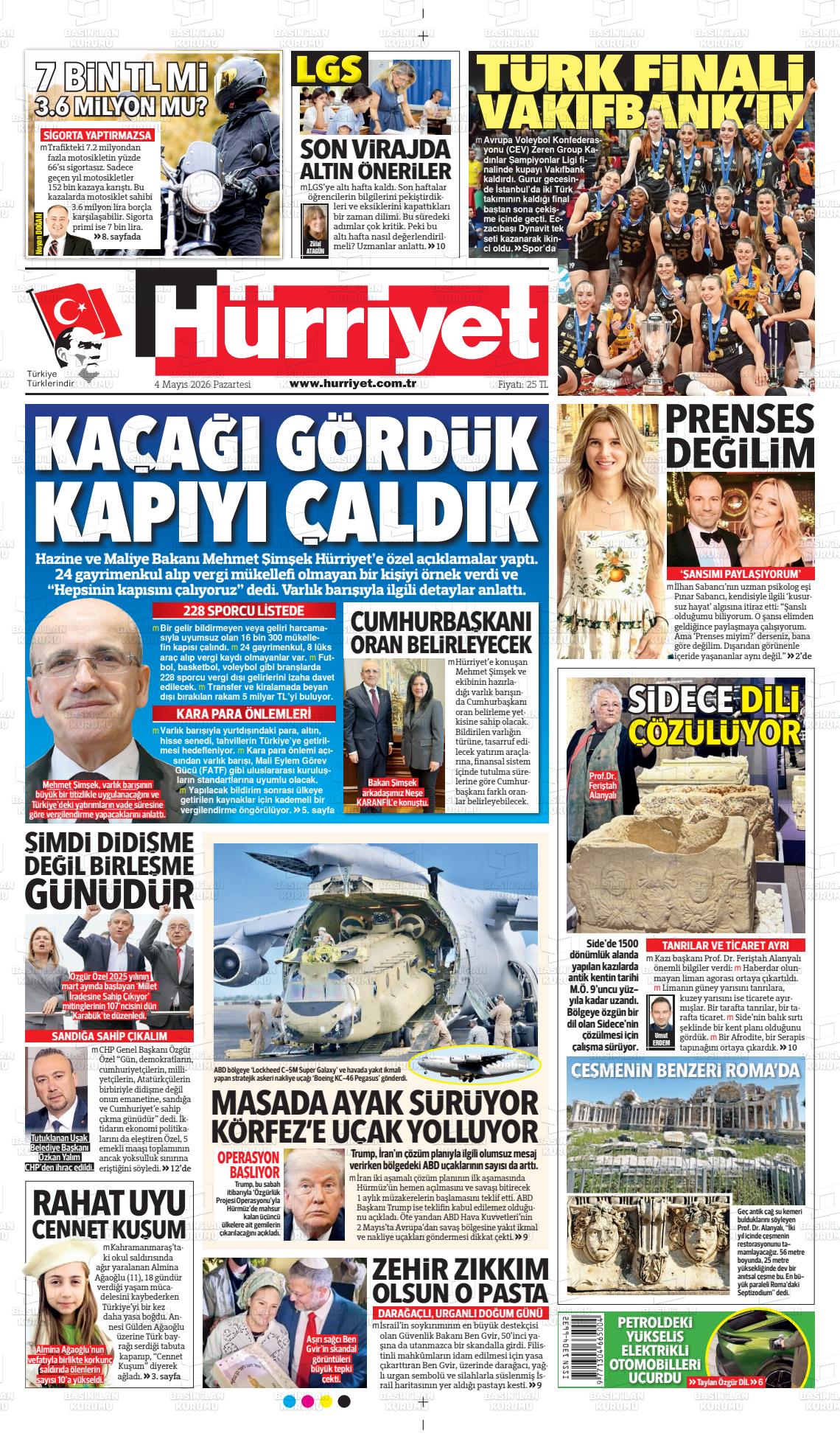 Hürriyet Gazetesi 04.05.2026