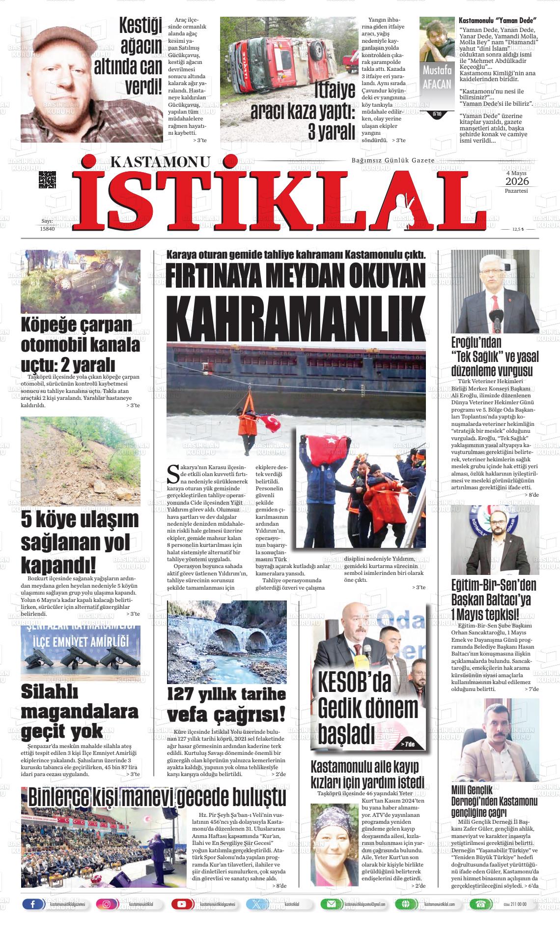Kastamonu 04.05.2026