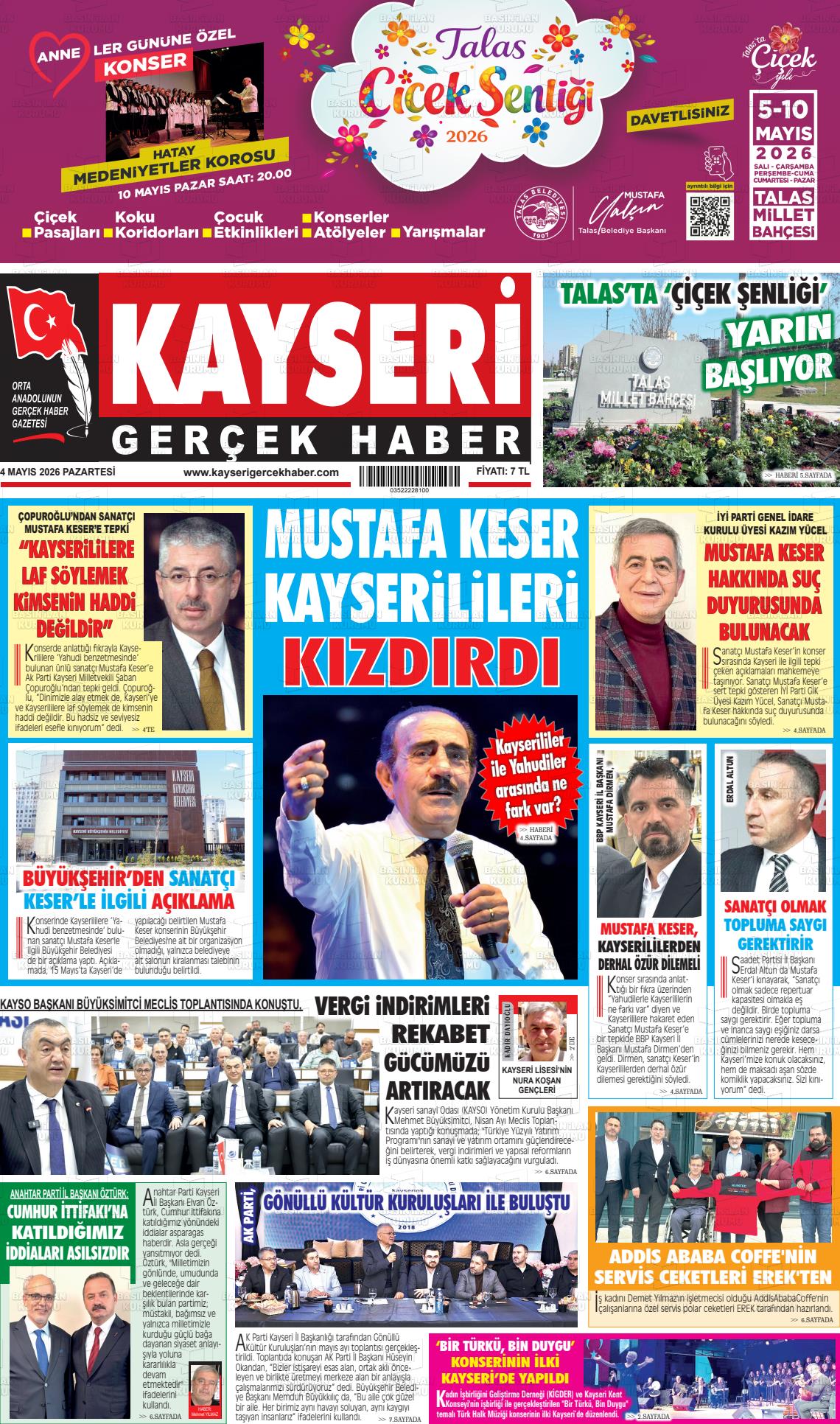 Kayseri Starhaber 04.05.2026