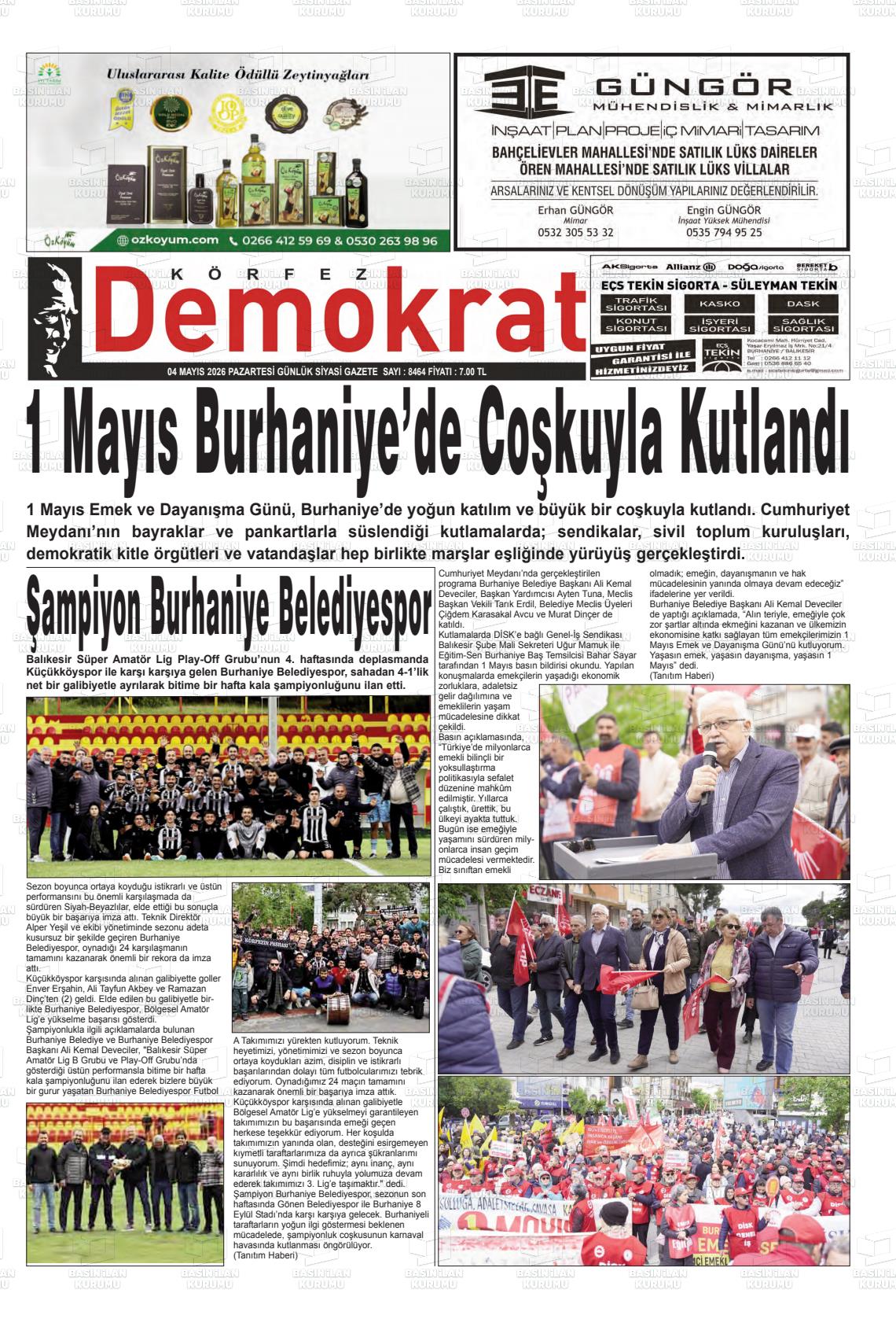 Balikesir Korfezdemokrat 04.05.2026