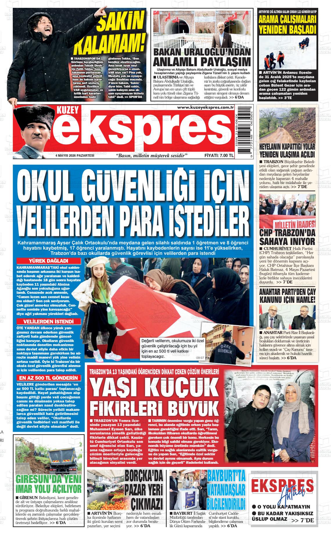 Trabzon Kuzeyekspres 04.05.2026