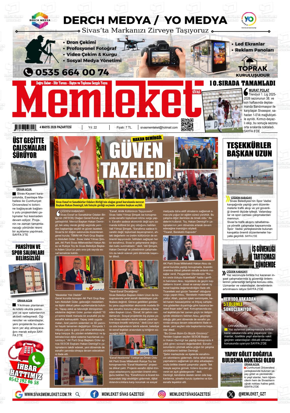 Sivas Memleket 04.05.2026
