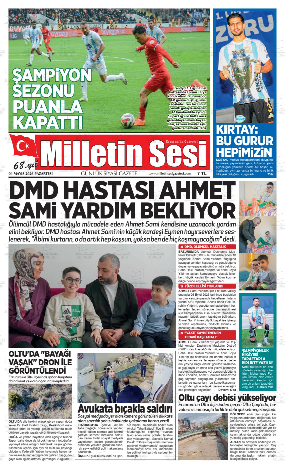 Erzurum Milletinsesi 04.05.2026